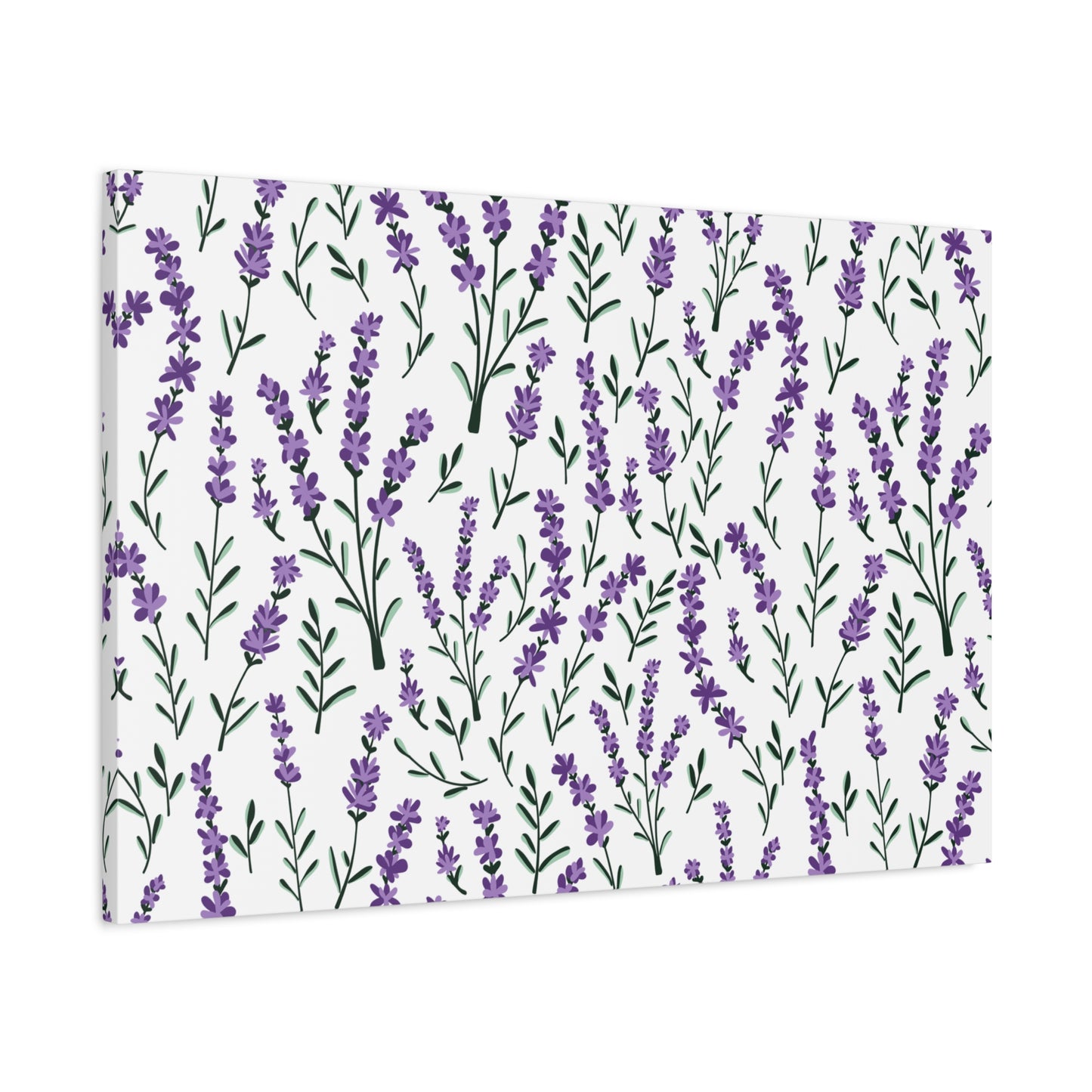 Lavender White Canvas Art Print - Multiple Sizing Options - Lavender Floral Canvas Wall Art, Lavender Home Decor, Gift for Her, Nature-Inspired Art