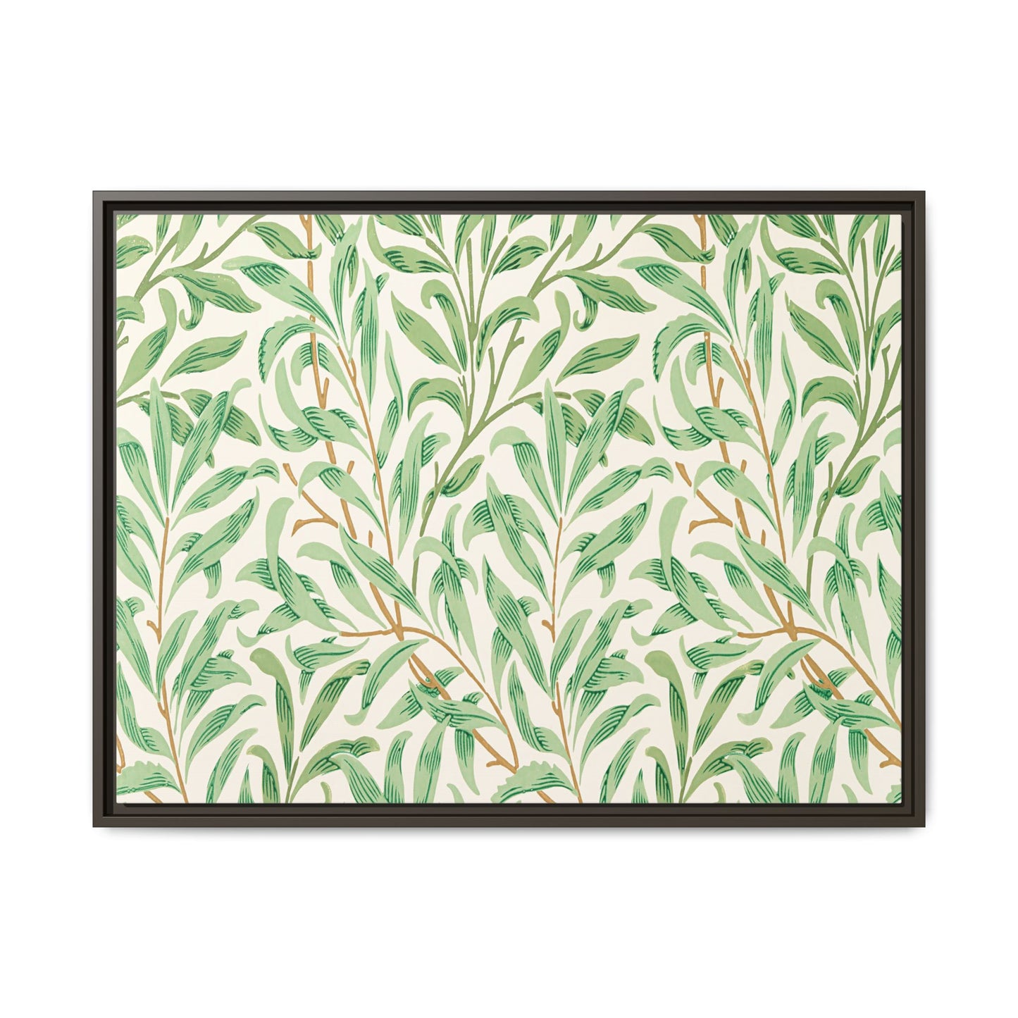 Willow Boughs Framed Matte Canvas Art - Multiple Frame Color & Size Options