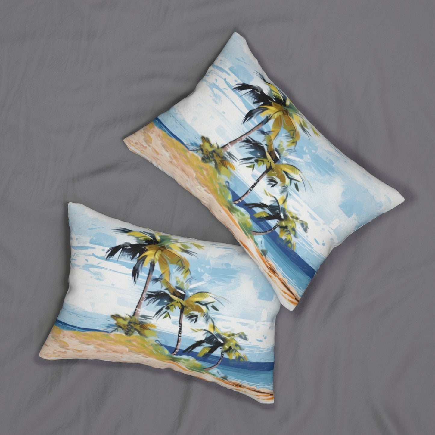 Tropical Retreat Printed Lumbar Pillow with Insert (20" x 14") - Includes insert and zipper closure