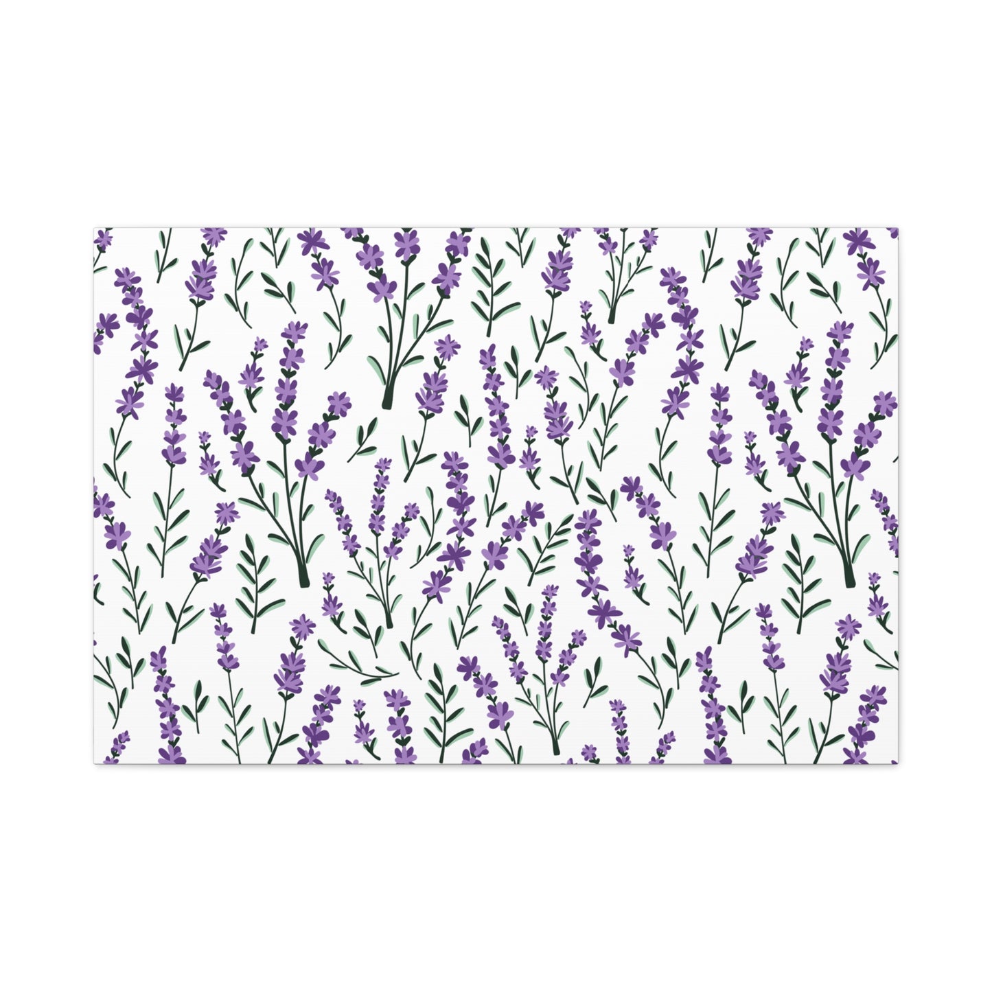 Lavender White Canvas Art Print - Multiple Sizing Options - Lavender Floral Canvas Wall Art, Lavender Home Decor, Gift for Her, Nature-Inspired Art