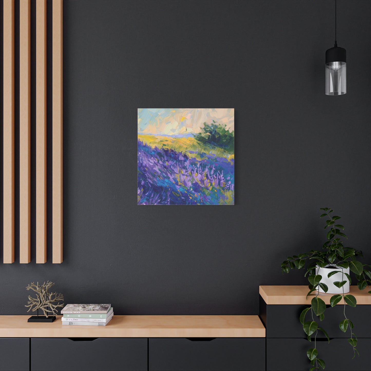 Lavender Fields Canvas Art Print - Multiple Sizing Options - Lavender Fields Canvas Wall Art, Home Gift, Nature Decor, Art for Her