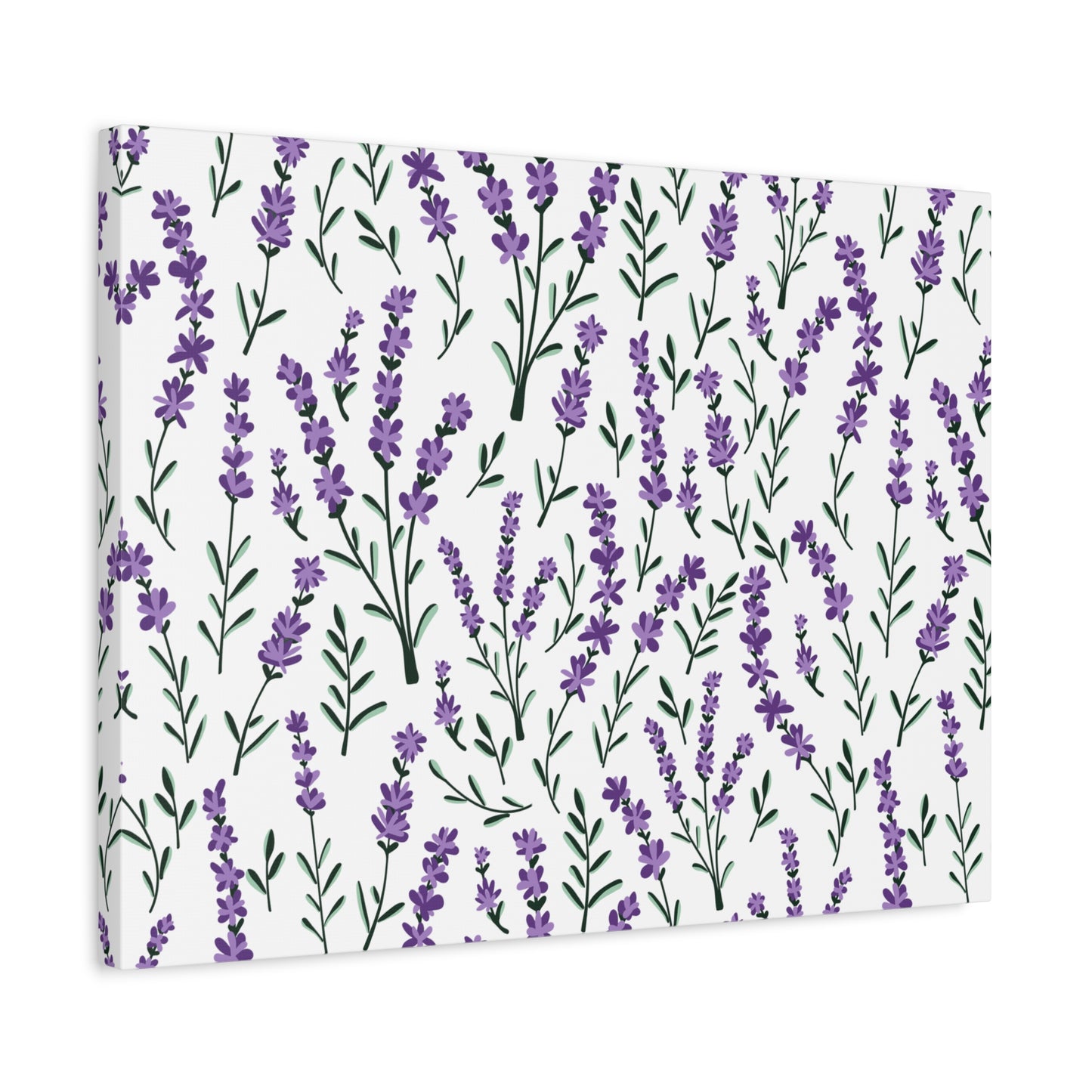 Lavender White Canvas Art Print - Multiple Sizing Options - Lavender Floral Canvas Wall Art, Lavender Home Decor, Gift for Her, Nature-Inspired Art