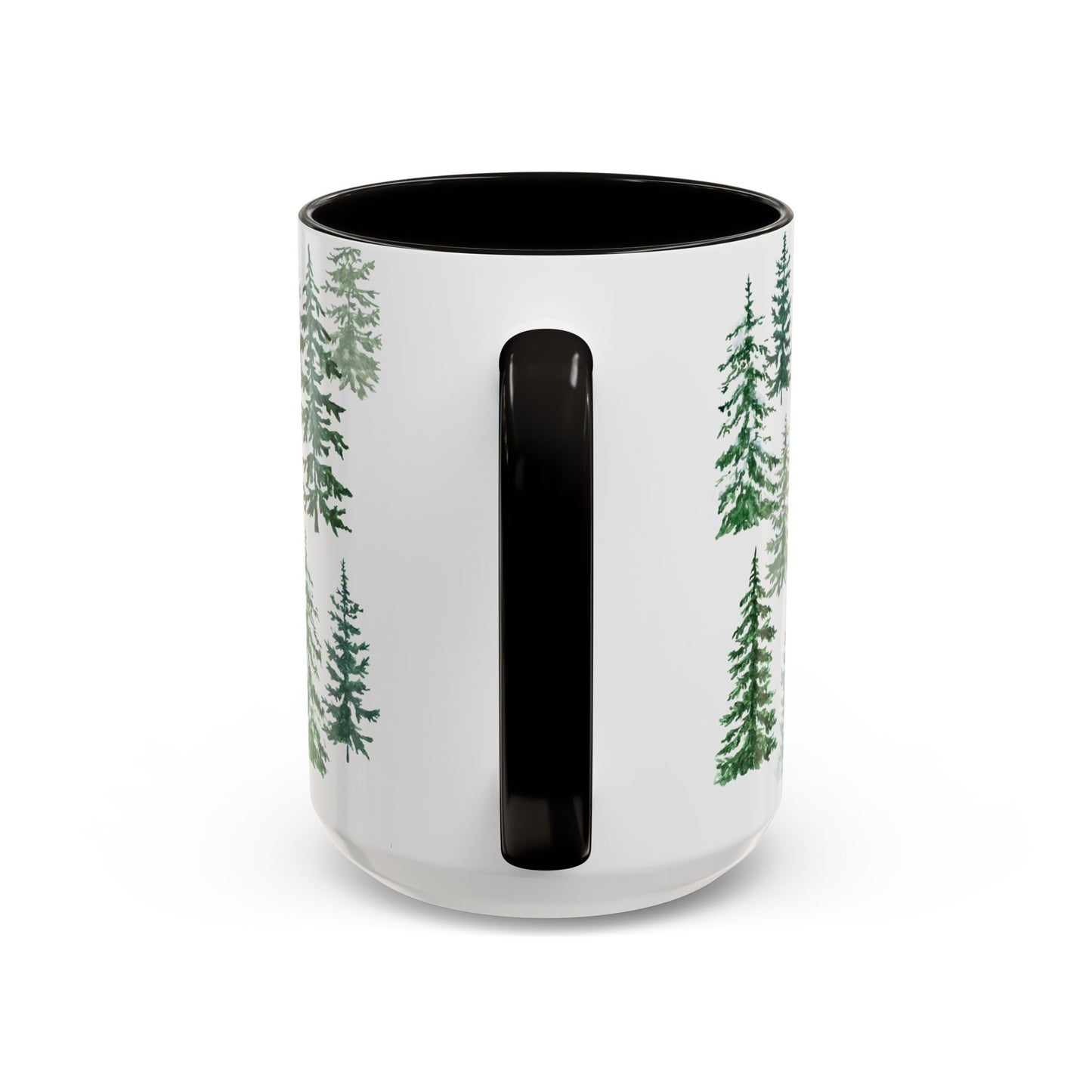 Fraser Fir Mug, 11 oz. & 15 oz. size options, Black or Green options - Christmas Mugs, Winter Coffee Mug, Christmas Coffee Cup Gift