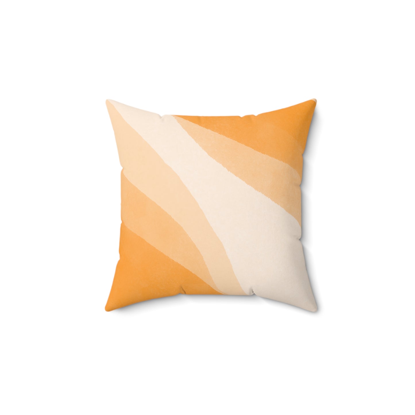 Orange Creamsicle Printed Square Pillow Cover with Insert - Multiple Sizes (14"x14", 16"x16", 18"x18", 20"x20"), Includes insert and zipper closure