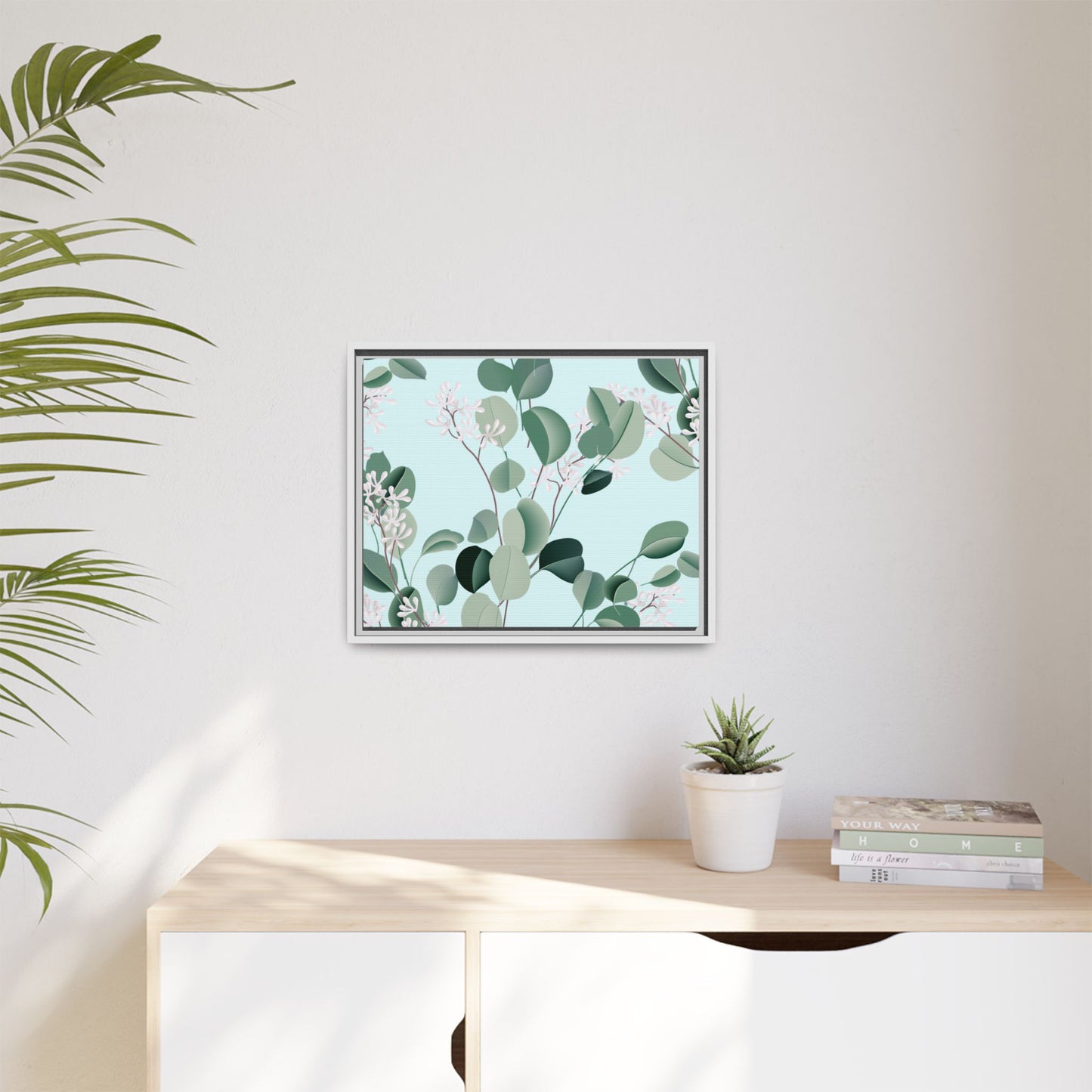 Spa Day Framed Matte Canvas Art - Multiple Frame Colors & Size Options