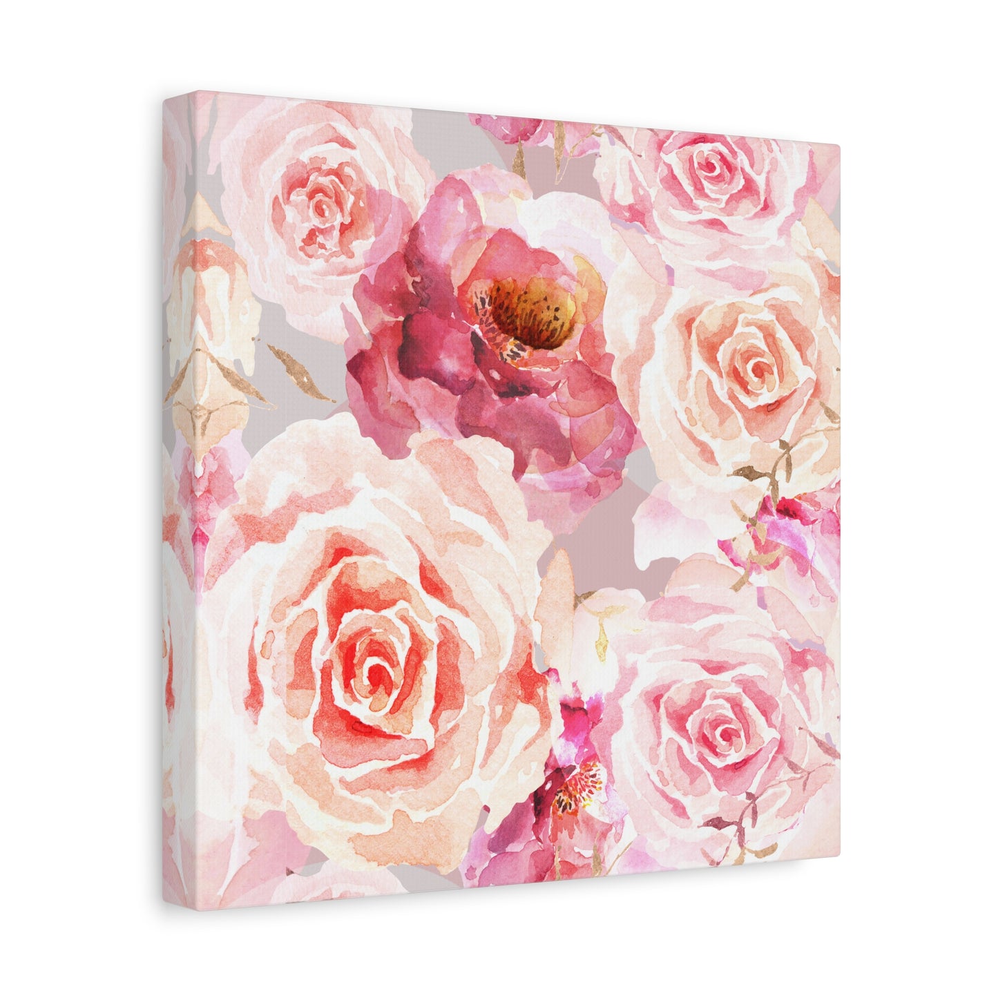 Bohemian Rose Canvas Wall Art Print - Multiple Sizing Options - Floral Canvas Wall Art, Beautiful Rose Blossom Decor, Home Decoration, Gift for Her, Wedding Present, Art for Living Room