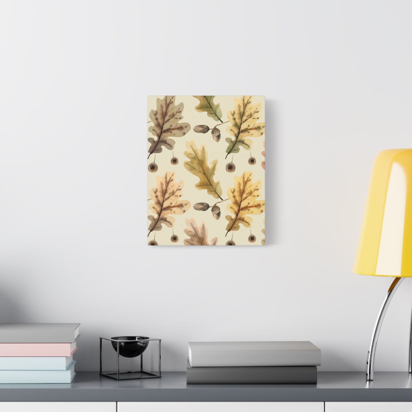 Oak Leaves Canvas Art Print - Multiple Sizing Options - Autumn Leaf Canvas Wall Art, Thanksgiving / Fall Wall Decor, Nature-Inspired Home Decor, Gift for Nature Lovers