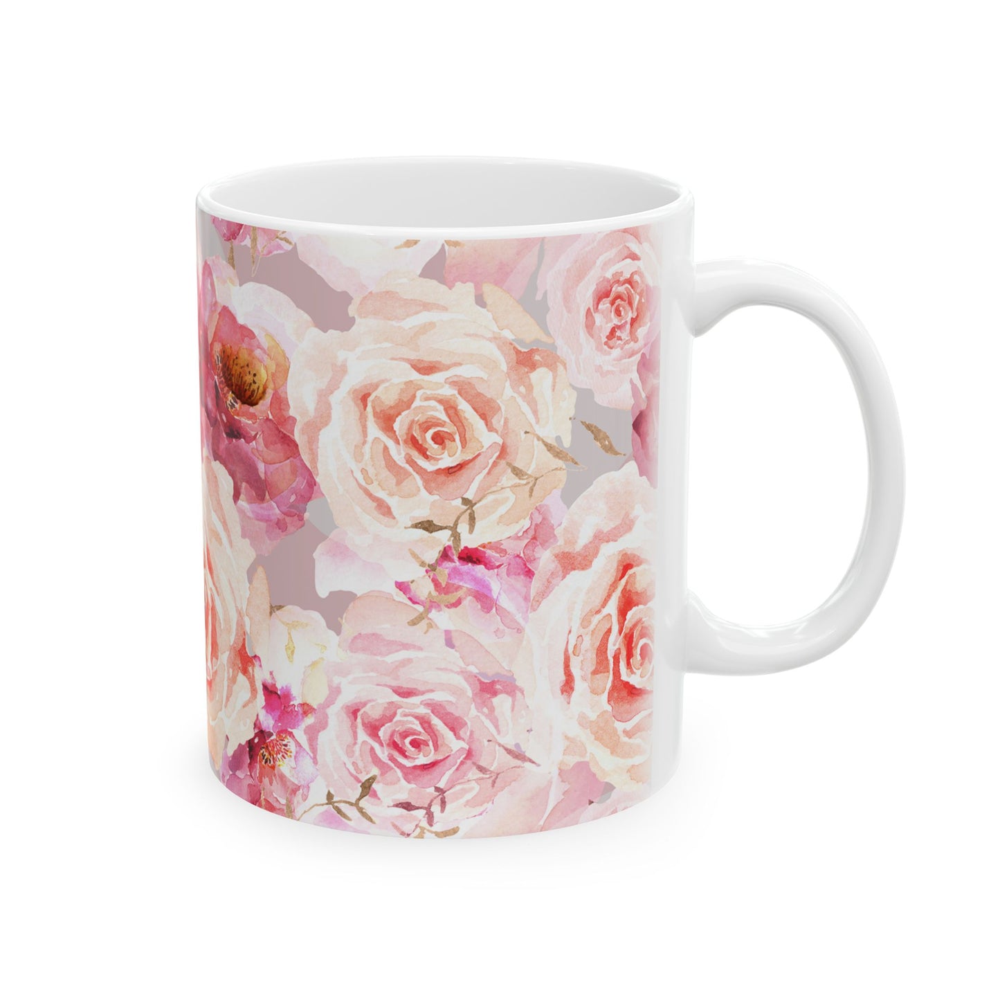 Bohemian Rose Ceramic Mug - 11 oz. & 15 oz. options