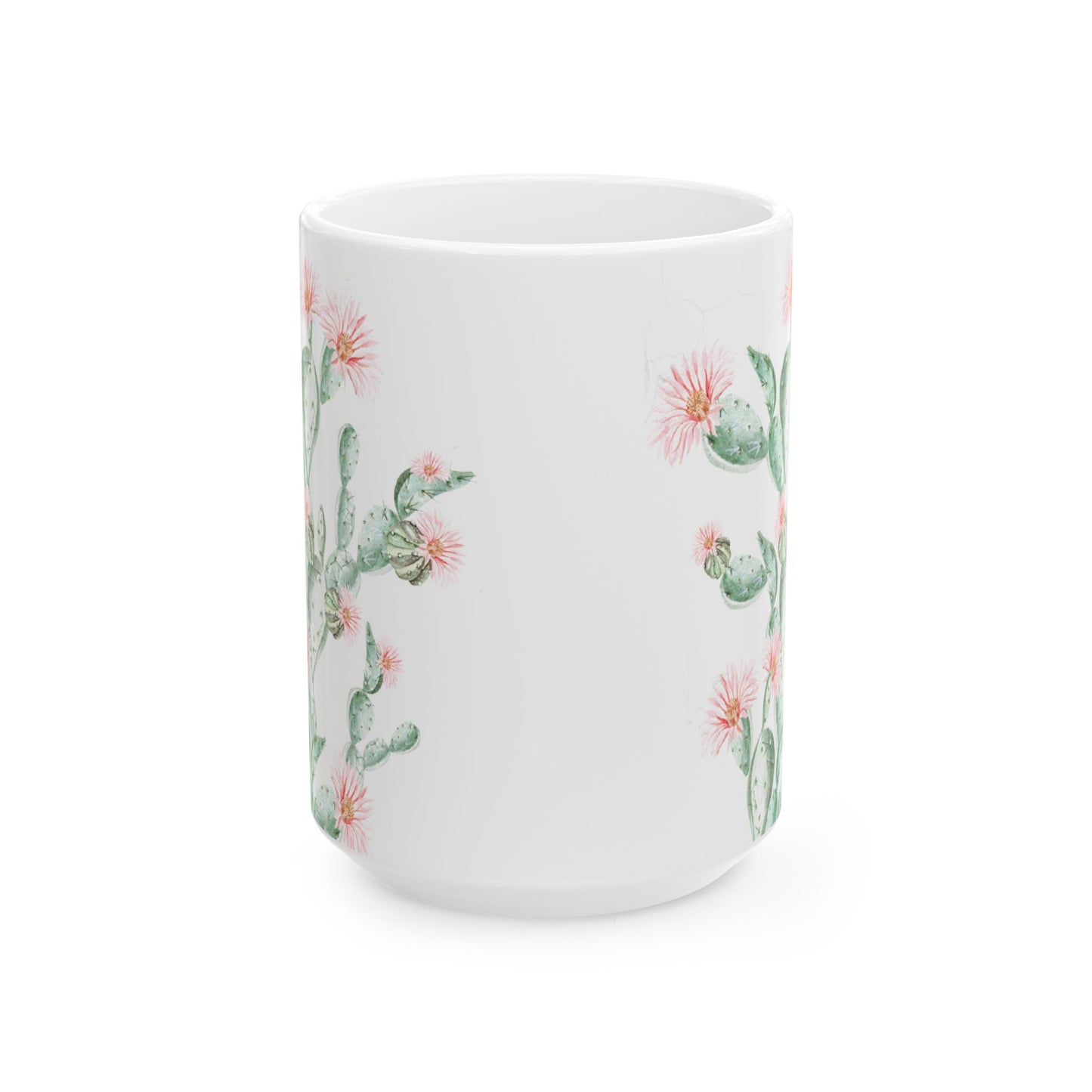 Cactus Flower Ceramic Mug - 11 oz. & 15 oz. options