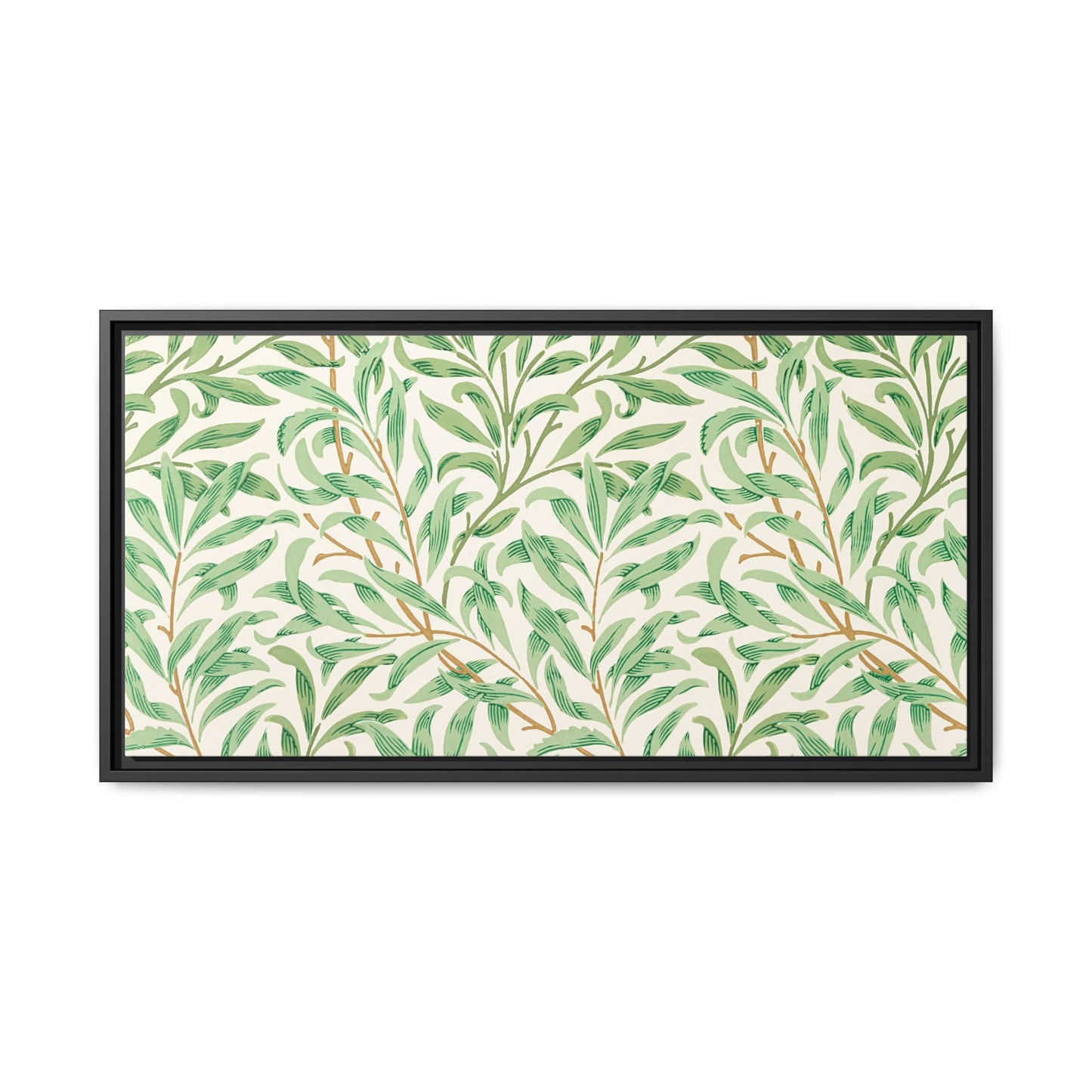 Willow Boughs Framed Matte Canvas Art - Multiple Frame Color & Size Options