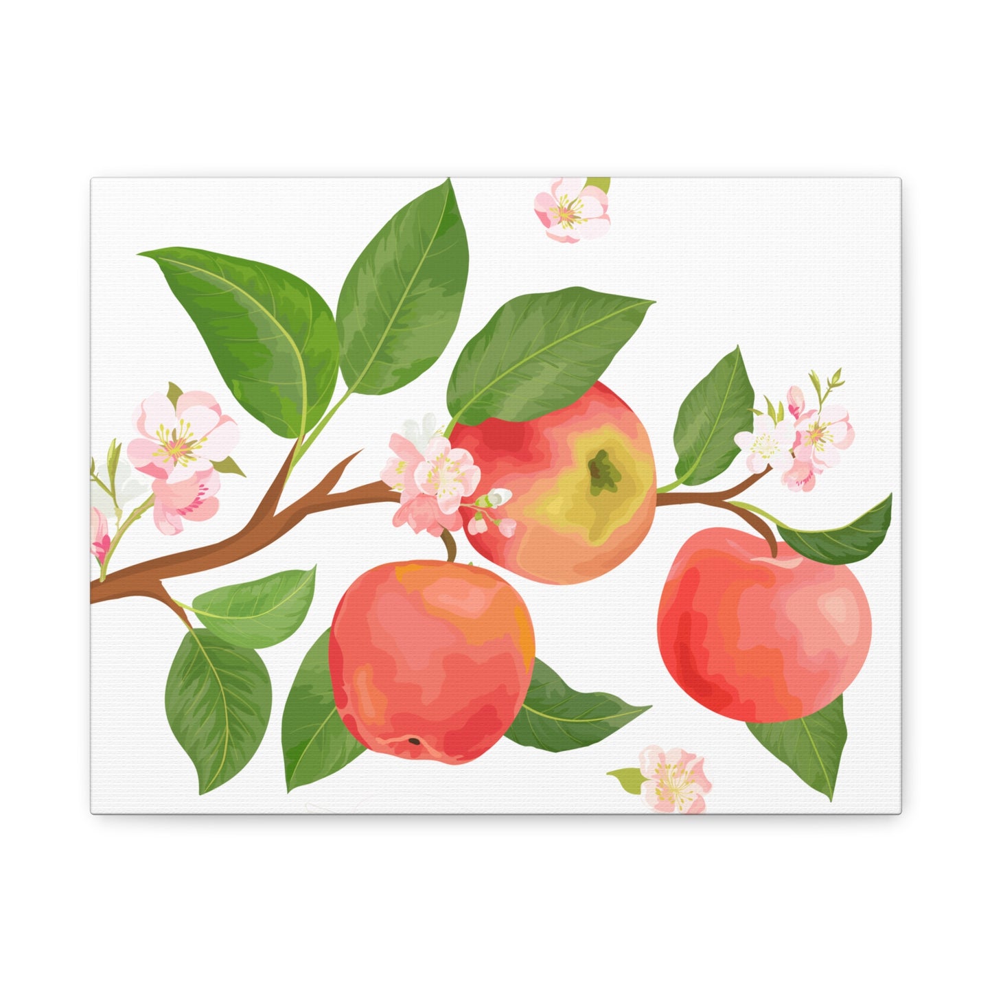 Apple Harvest Canvas Art Print - Multiple Sizing Options- Apple Blossom Canvas Art Print | Floral Wall Decor, Home Decoration, Gift for Nature Lovers, Spring Art