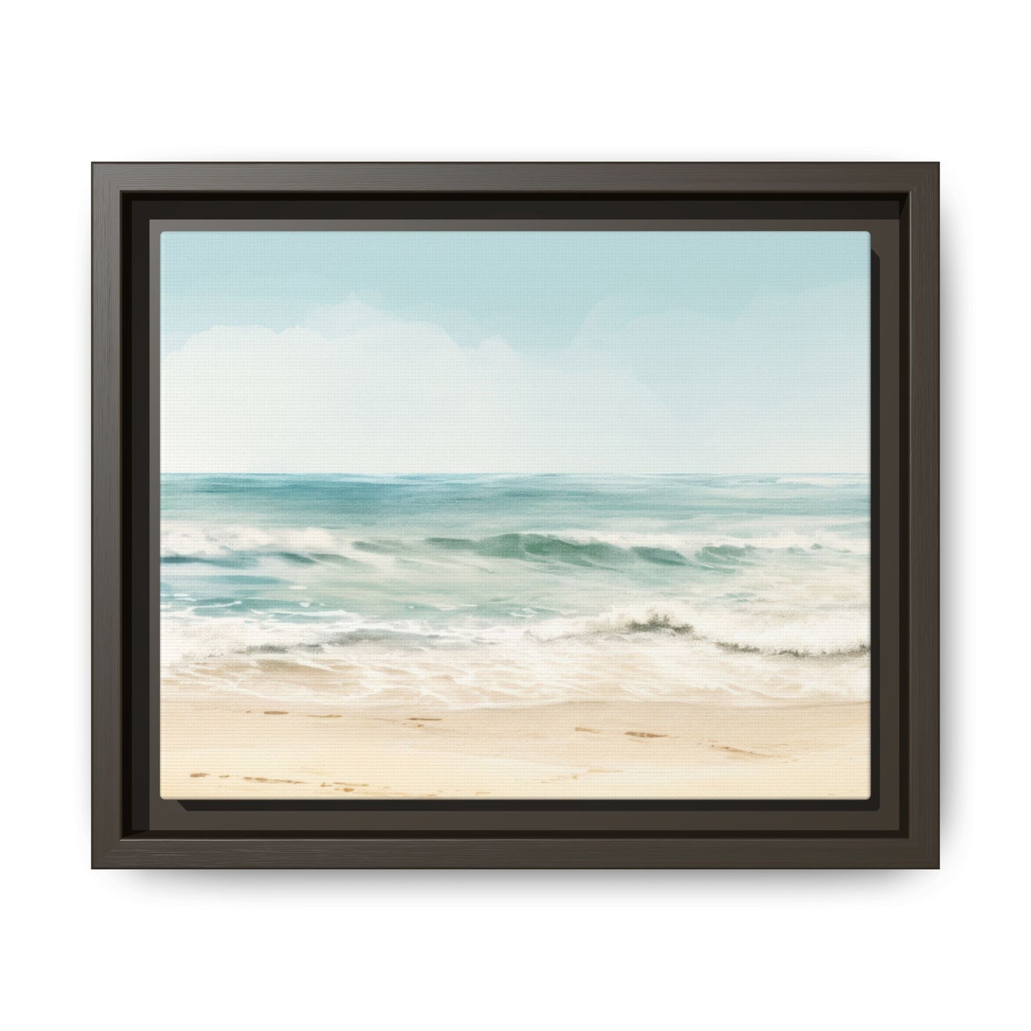 Ocean Breeze Framed Matte Canvas Art - Multiple Frame Color & Size Options