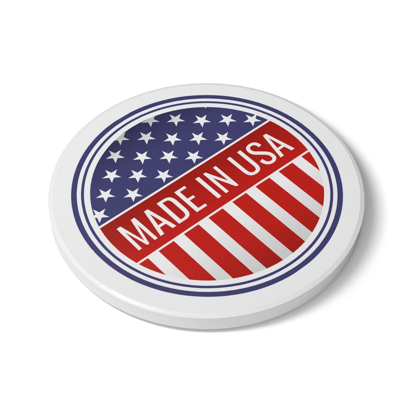 Made in USA ceramic tile coaster - Square or Round, Made in USA, 4th of July Decor, Gift for Home, Patriotic Coaster, American Flag Coaster - Priced per coaster