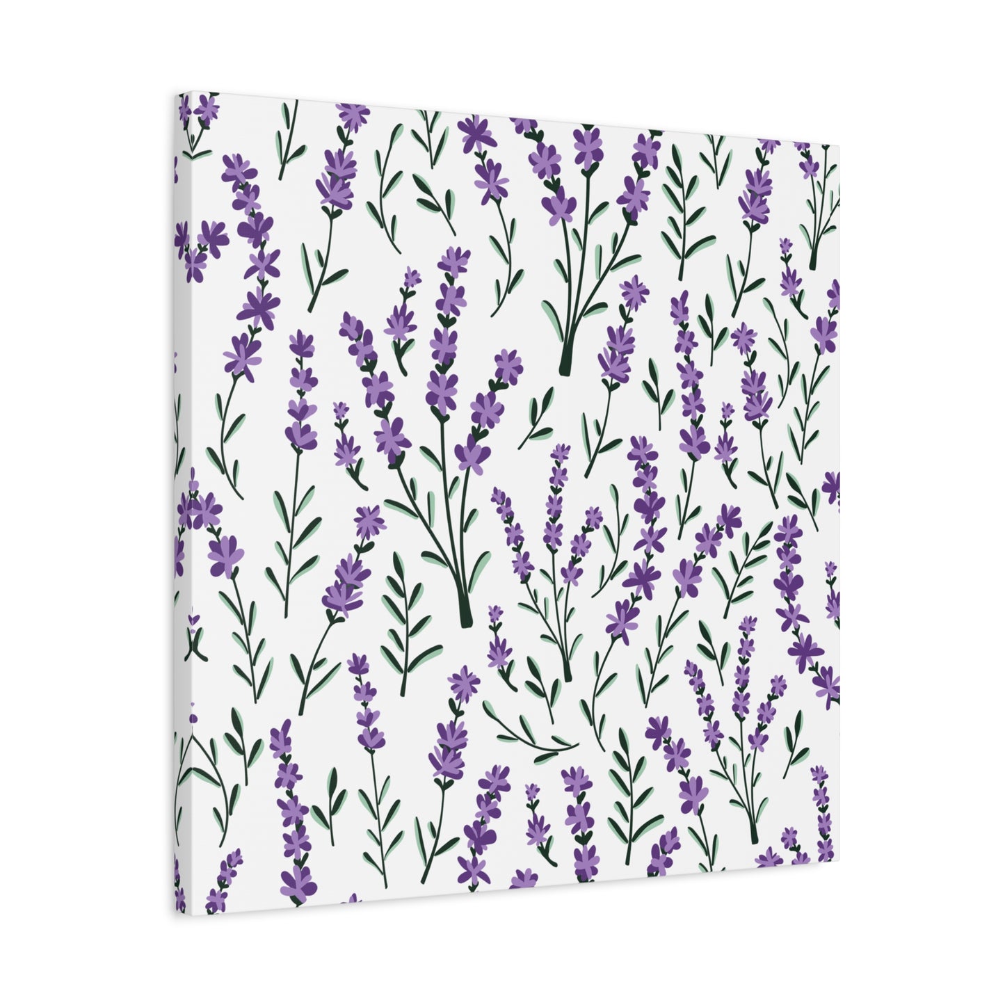 Lavender White Canvas Art Print - Multiple Sizing Options - Lavender Floral Canvas Wall Art, Lavender Home Decor, Gift for Her, Nature-Inspired Art