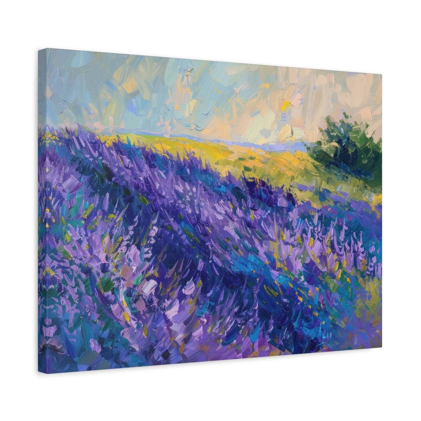 Lavender Fields Canvas Art Print - Multiple Sizing Options - Lavender Fields Canvas Wall Art, Home Gift, Nature Decor, Art for Her