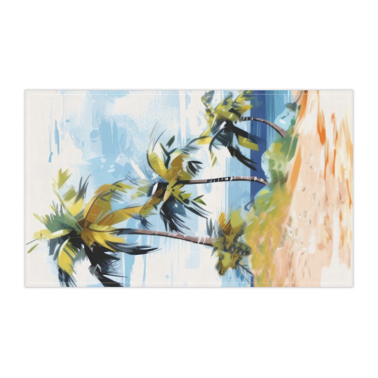 Tropical Retreat Printed Tea Towels - 100% Cotton Twill, 18" x 30"