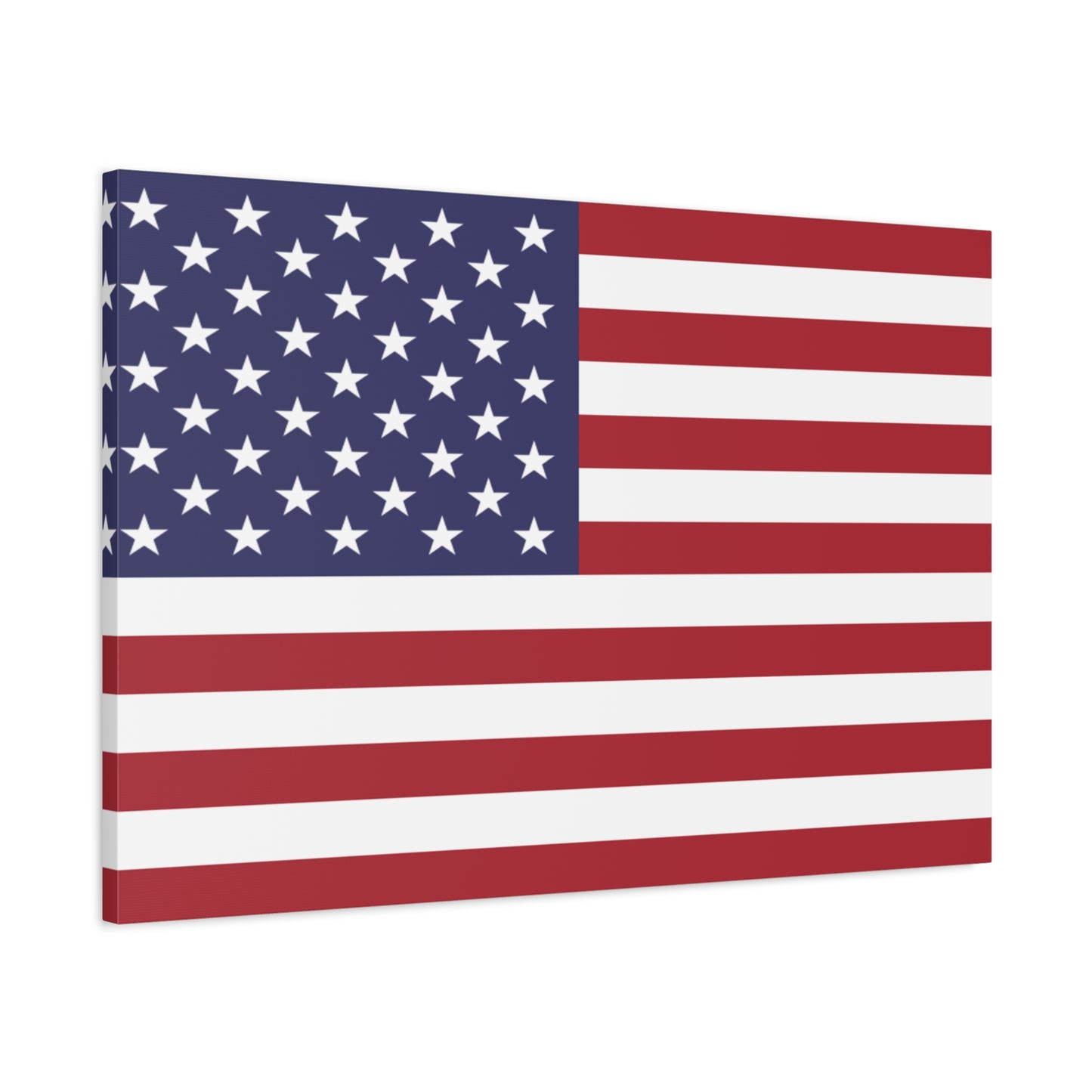 American Flag Canvas Wall Art, Multiple Sizing Options with 1.25" depth - Patriotic Home Decor, USA Flag Artwork, Independence Day Decoration, Gift for Veterans