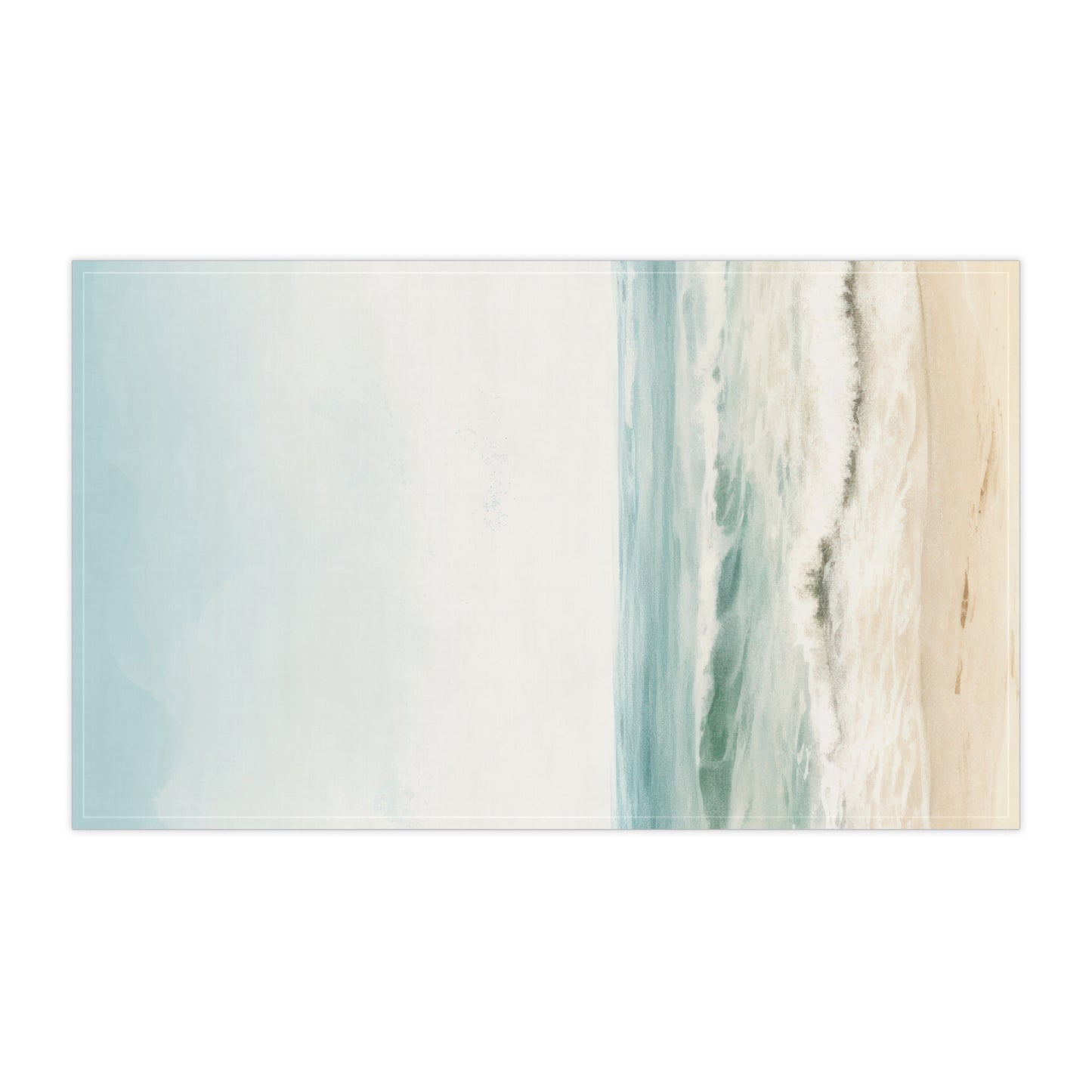 Ocean Breeze Printed Tea Towels - 100% Cotton Twill, 18" x 30"