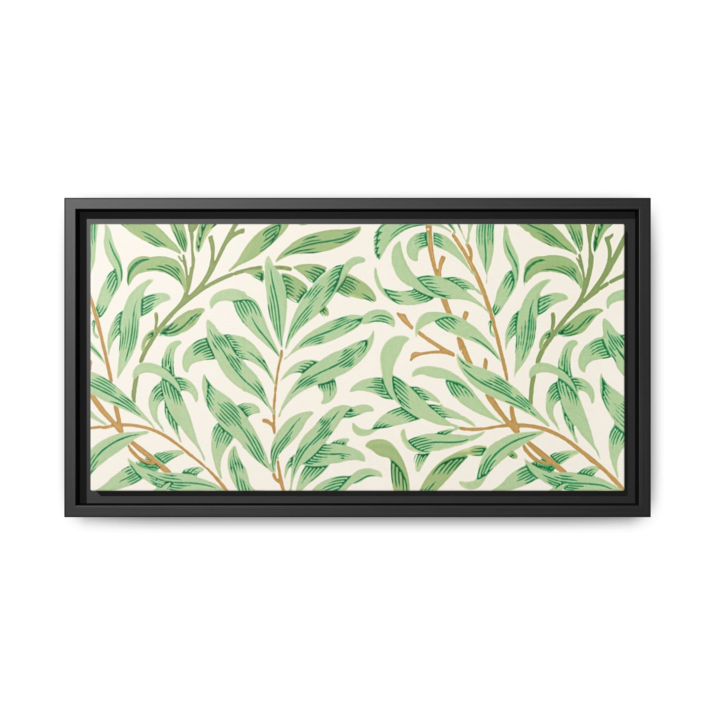 Willow Boughs Framed Matte Canvas Art - Multiple Frame Color & Size Options
