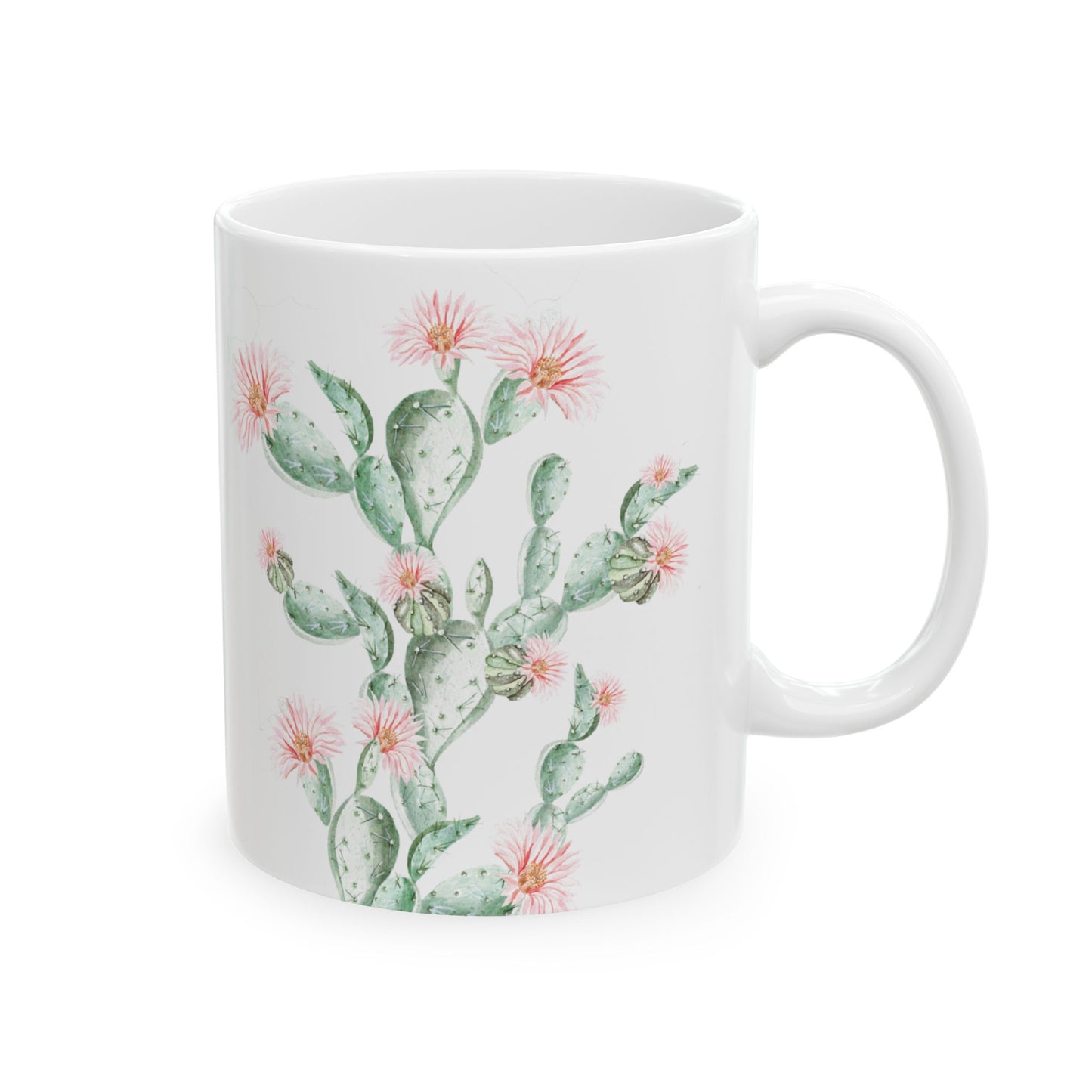 Cactus Flower Ceramic Mug - 11 oz. & 15 oz. options