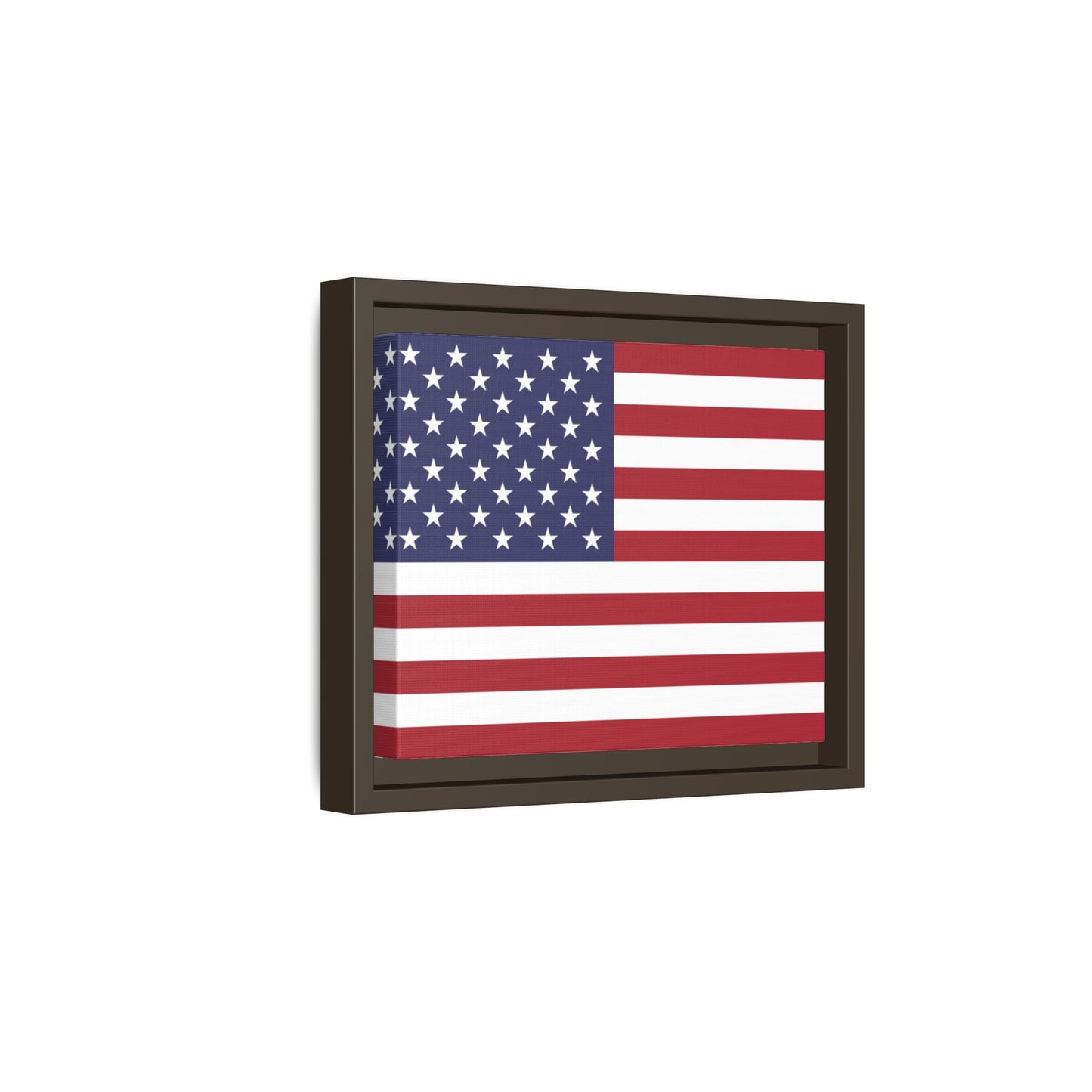 American Flag Framed Canvas Wall Art, Multiple Sizing Options with 1.25" depth - Patriotic Home Decor, USA Flag Artwork, Independence Day Decoration, Gift for Veterans