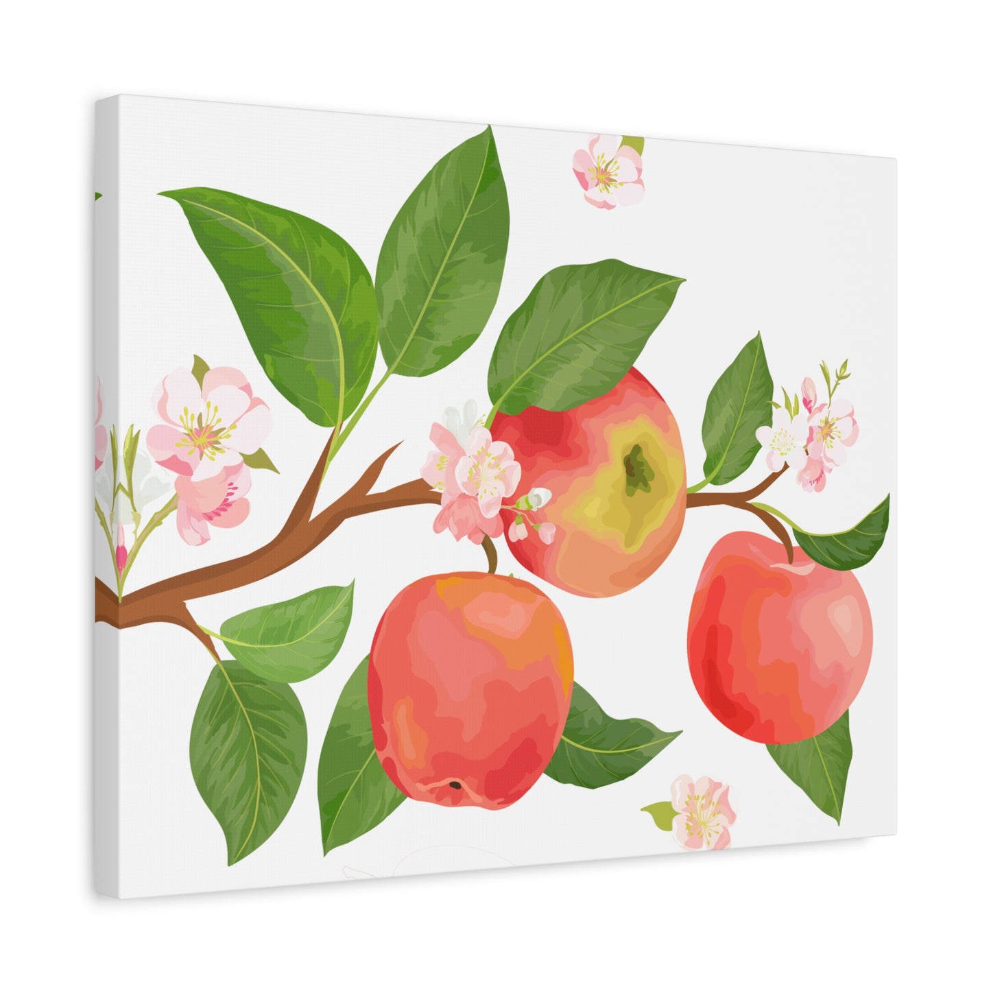 Apple Harvest Canvas Art Print - Multiple Sizing Options- Apple Blossom Canvas Art Print | Floral Wall Decor, Home Decoration, Gift for Nature Lovers, Spring Art