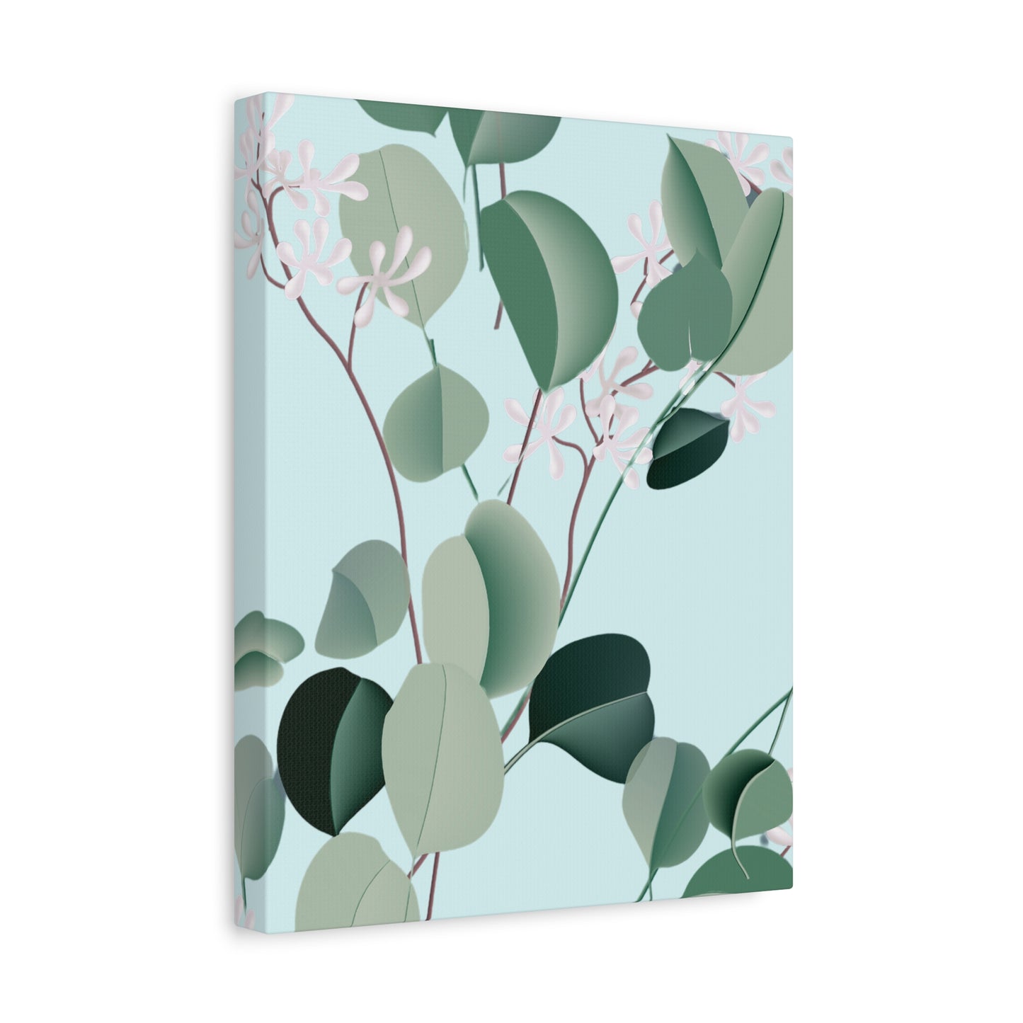 Spa Day Canvas Art Print - Multiple Sizing Options, Eucalyptus Botanical Canvas Wall Art, Nature-Inspired Artwork, Spring Decoration
