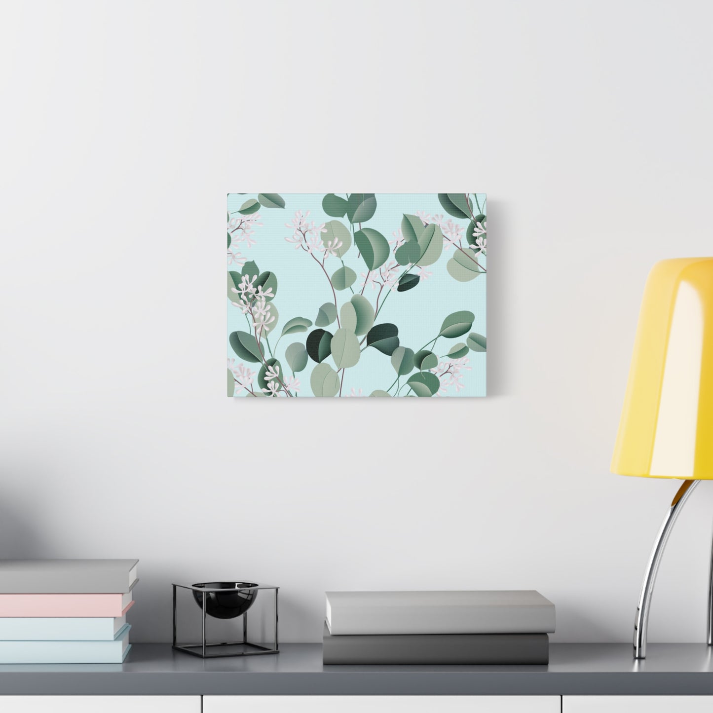 Spa Day Canvas Art Print - Multiple Sizing Options, Eucalyptus Botanical Canvas Wall Art, Nature-Inspired Artwork, Spring Decoration