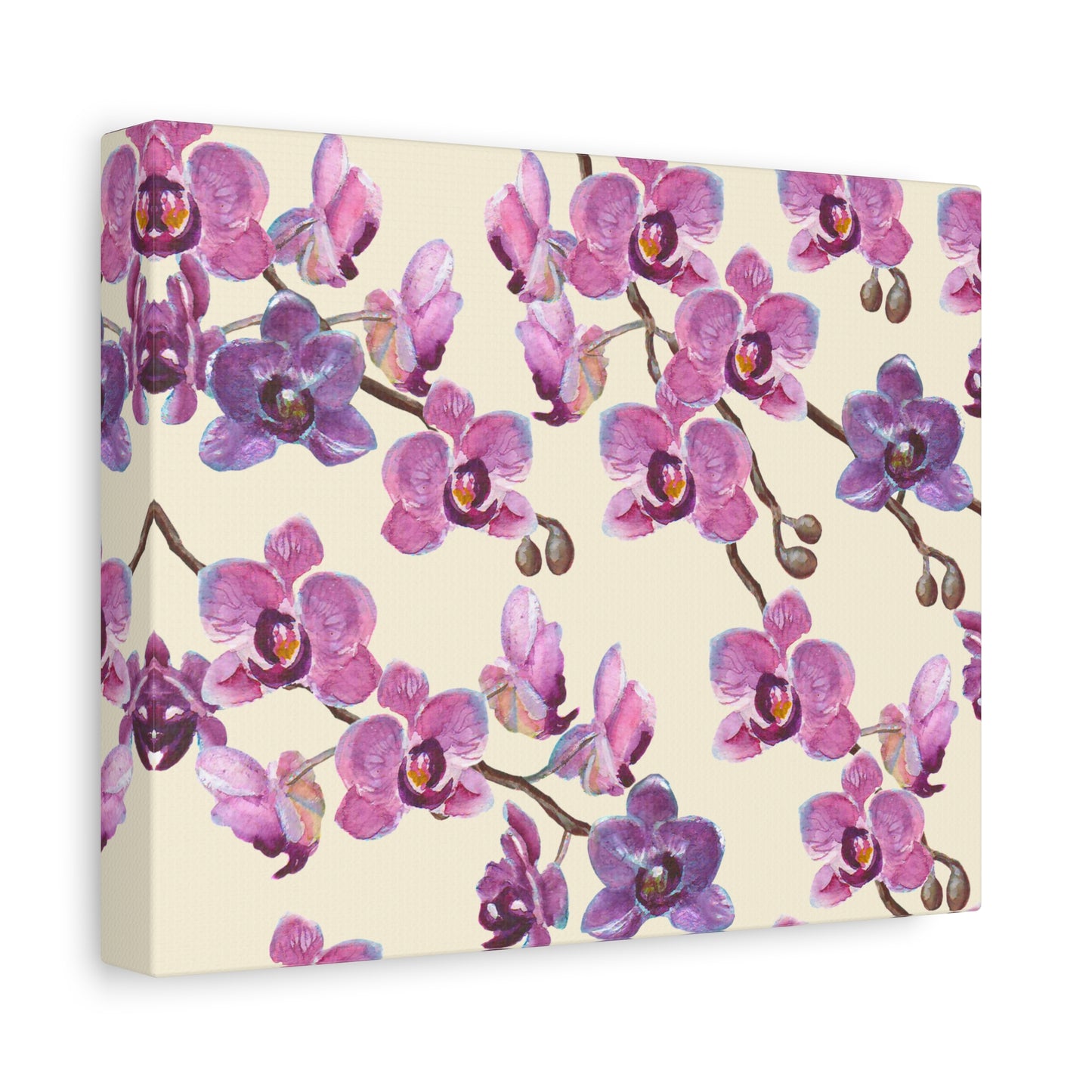 Vanilla Orchid Canvas Art Print - Multiple Sizing Options - Floral Canvas Wall Art, Orchid Print Decor for Home or Office, Gift for Flower Lovers, Mother's Day, Housewarming Decoration