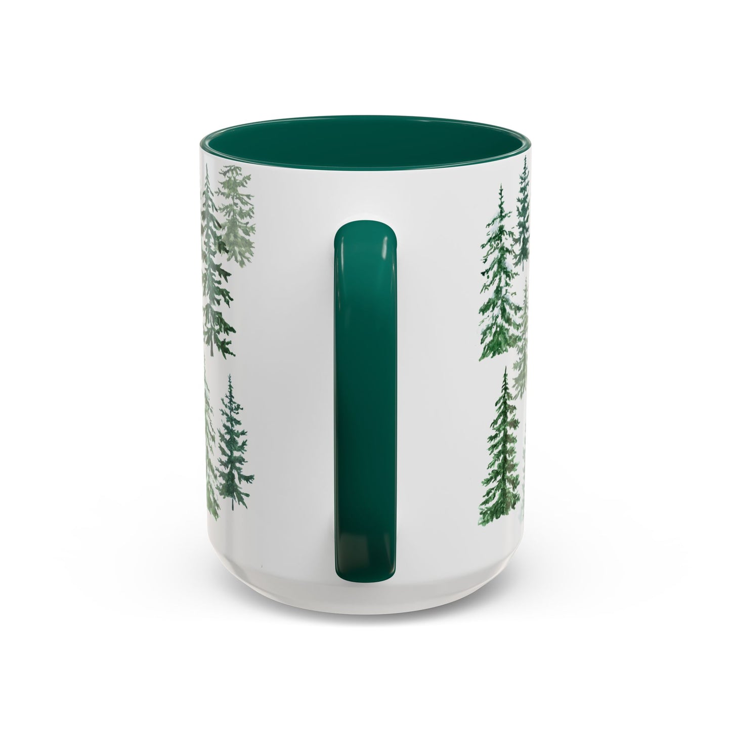 Fraser Fir Mug, 11 oz. & 15 oz. size options, Black or Green options - Christmas Mugs, Winter Coffee Mug, Christmas Coffee Cup Gift