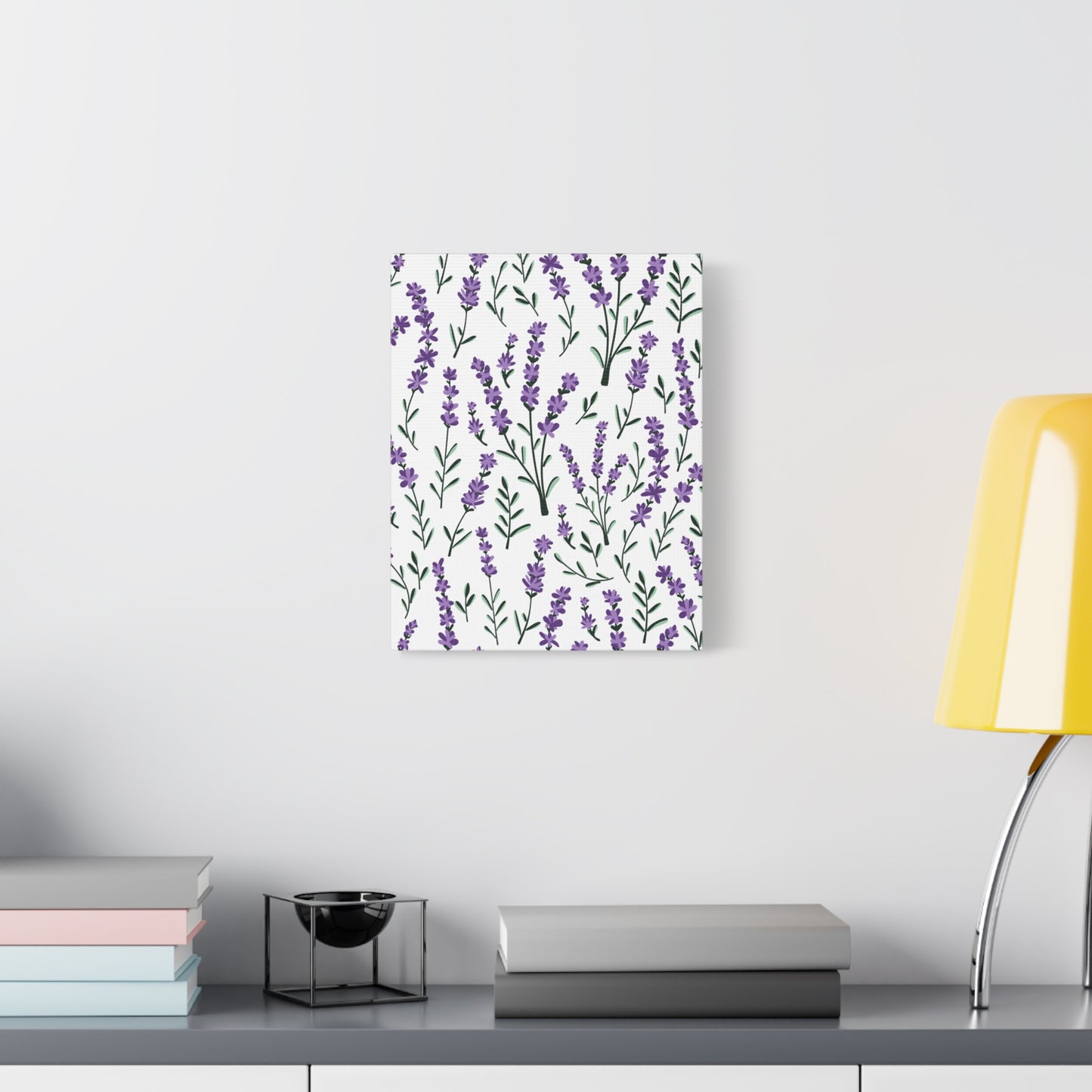 Lavender White Canvas Art Print - Multiple Sizing Options - Lavender Floral Canvas Wall Art, Lavender Home Decor, Gift for Her, Nature-Inspired Art
