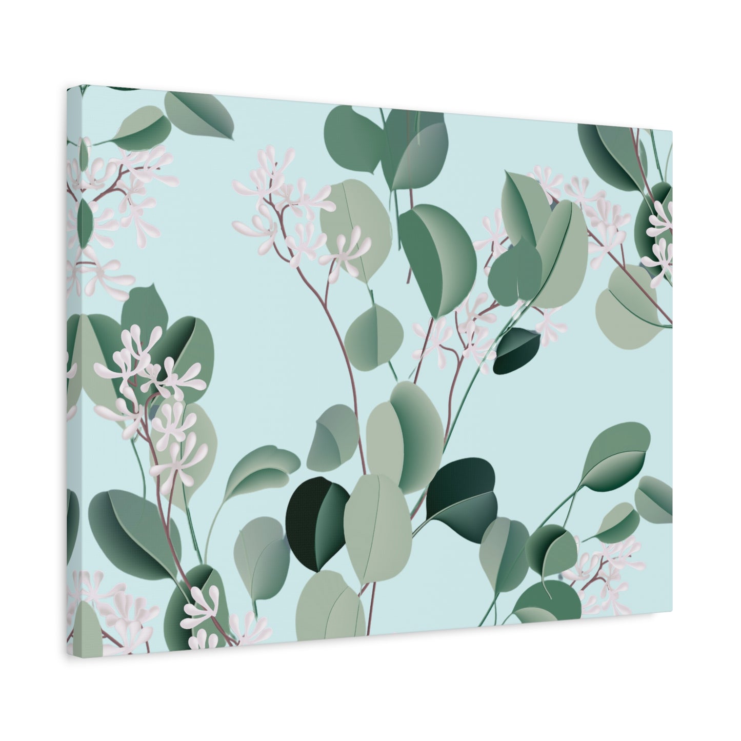 Spa Day Canvas Art Print - Multiple Sizing Options, Eucalyptus Botanical Canvas Wall Art, Nature-Inspired Artwork, Spring Decoration