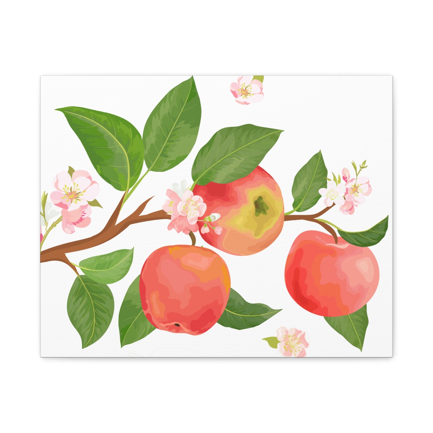 Apple Harvest Canvas Art Print - Multiple Sizing Options- Apple Blossom Canvas Art Print | Floral Wall Decor, Home Decoration, Gift for Nature Lovers, Spring Art