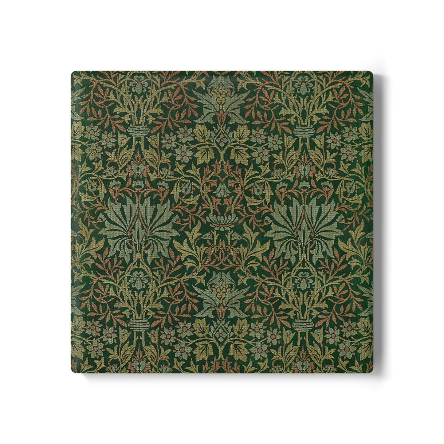 Flower Garden - Ceramic Tile Coaster, Cork Backed - Round or Square Size Choices, Perfect for Home Decor & Gifts - Priced per coaster