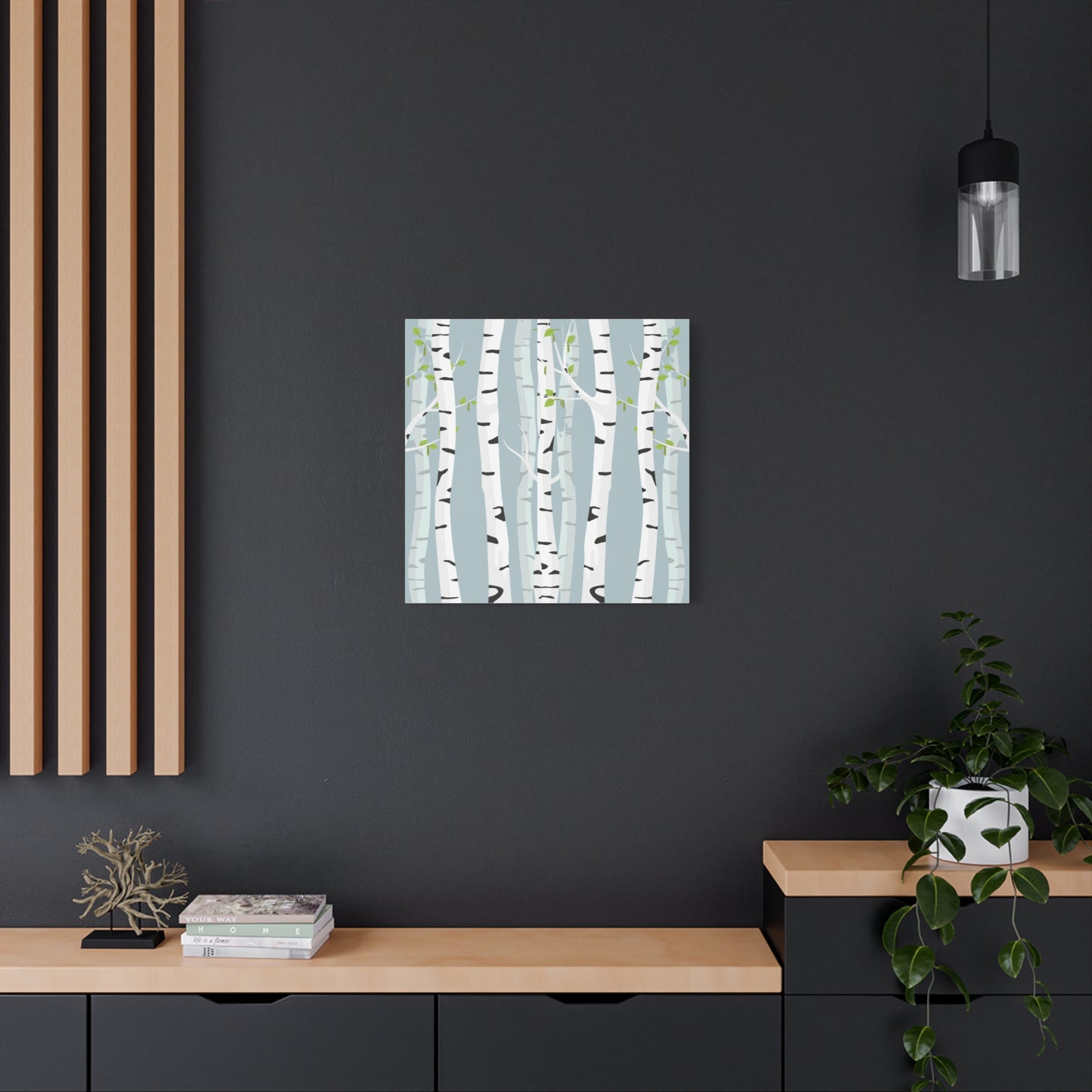 White Birch Canvas Art Print - Multiple Sizing Options - Birch Tree Canvas Wall Art, Modern Nature Home Accent, Gift for Nature Lovers, Forest Wall Art
