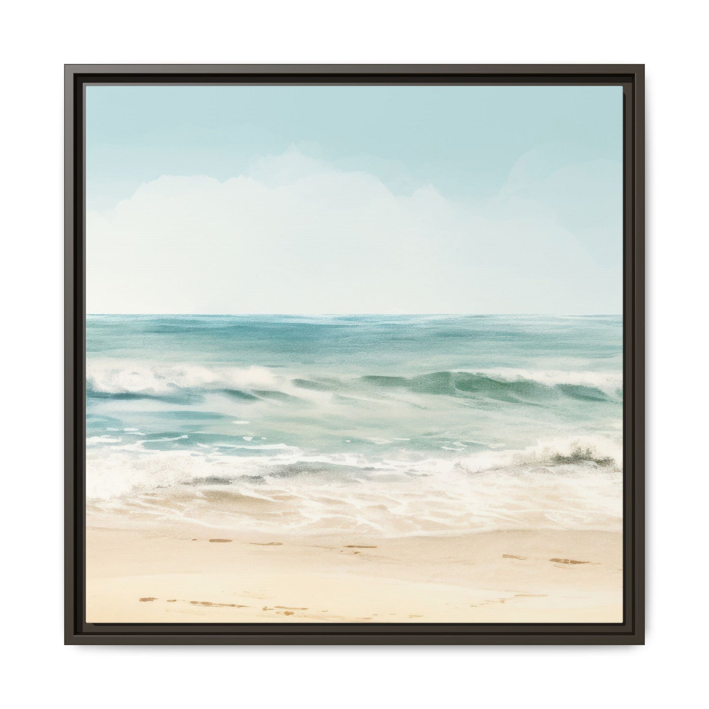 Ocean Breeze Framed Matte Canvas Art - Multiple Frame Color & Size Options