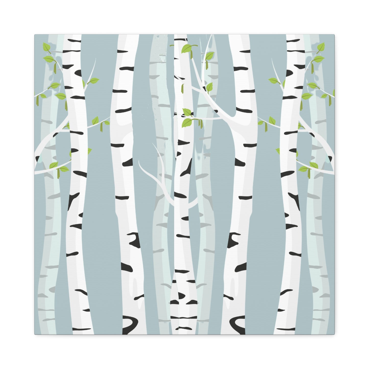 White Birch Canvas Art Print - Multiple Sizing Options - Birch Tree Canvas Wall Art, Modern Nature Home Accent, Gift for Nature Lovers, Forest Wall Art