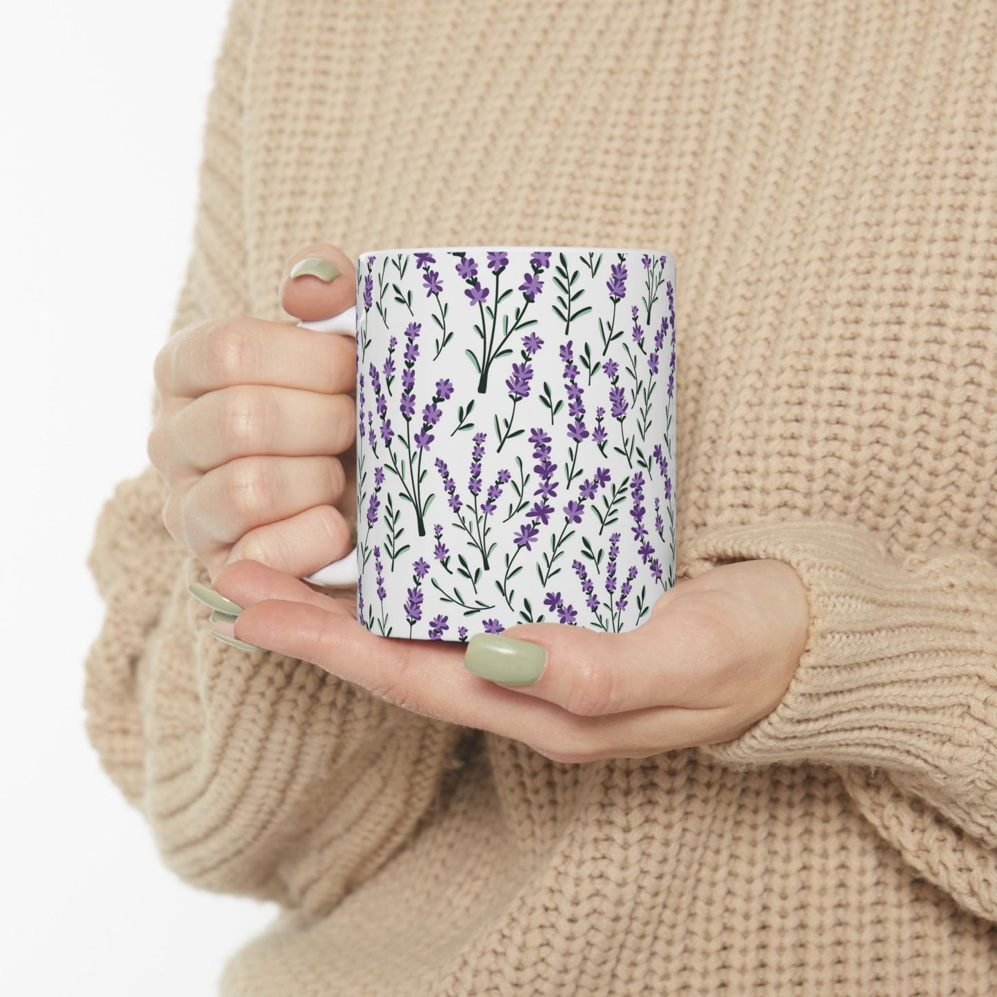 Lavender Ceramic Mug - 11 oz. & 15 oz. options