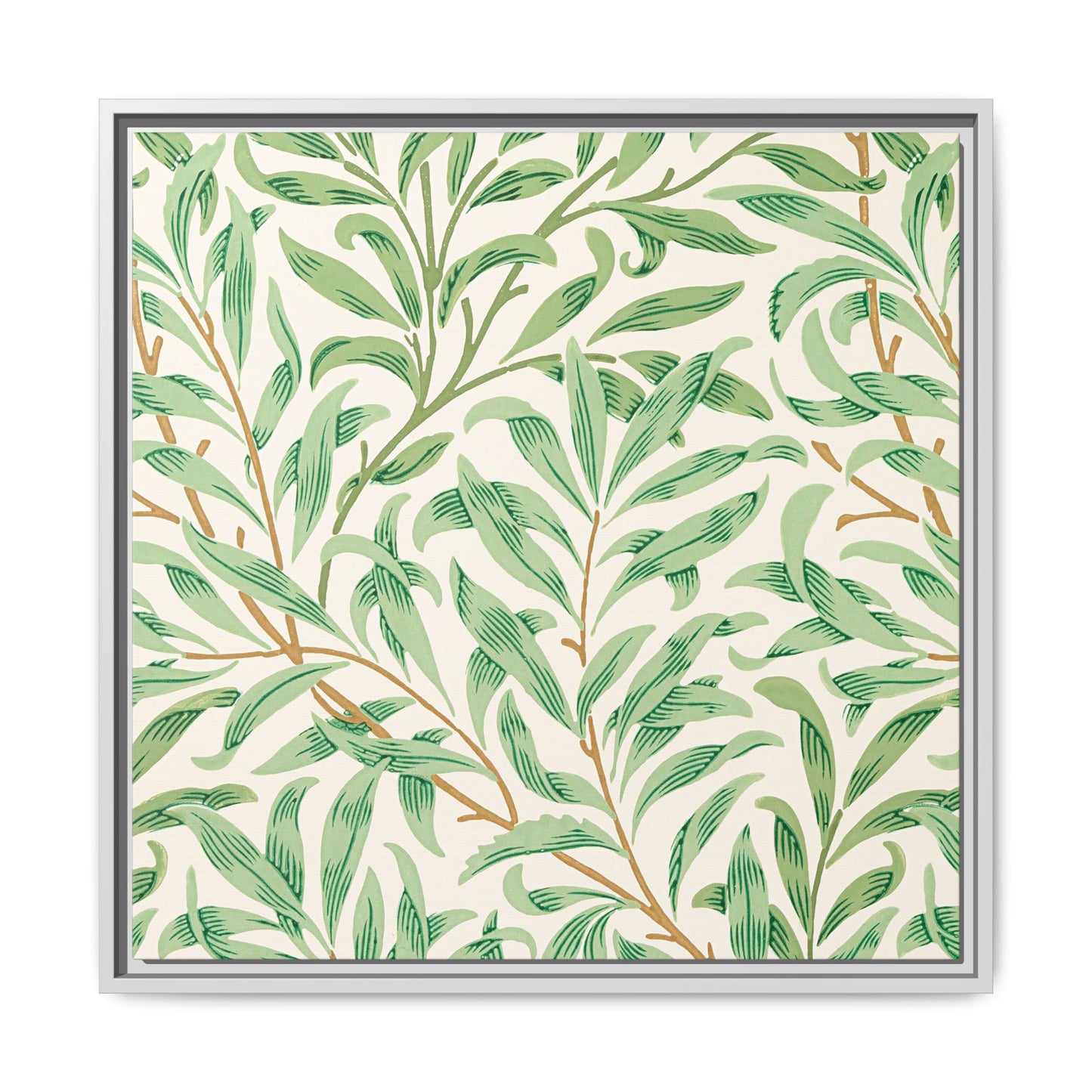 Willow Boughs Framed Matte Canvas Art - Multiple Frame Color & Size Options