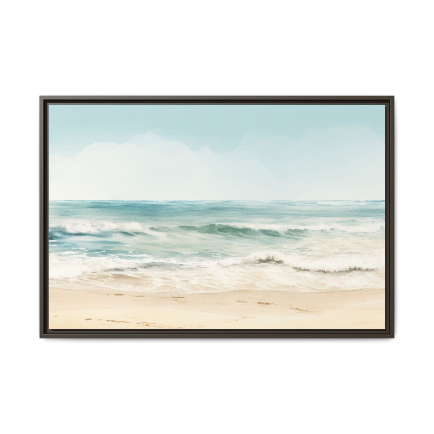 Ocean Breeze Framed Matte Canvas Art - Multiple Frame Color & Size Options