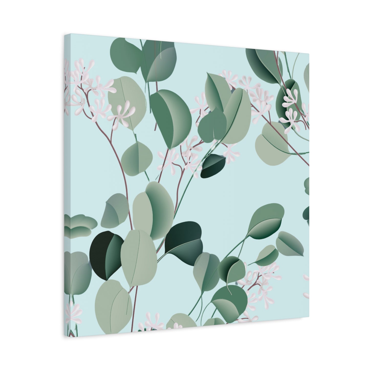 Spa Day Canvas Art Print - Multiple Sizing Options, Eucalyptus Botanical Canvas Wall Art, Nature-Inspired Artwork, Spring Decoration