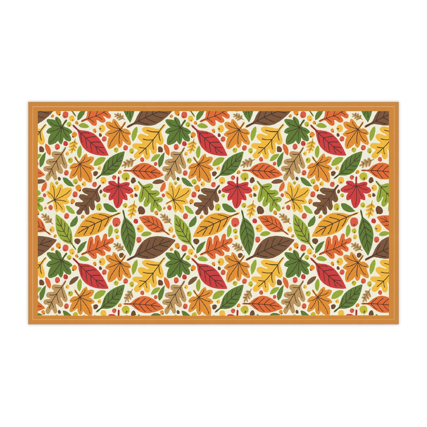 Fall Leaves Tea Towels, 100% Cotton Twill - Fall Autumn Kitchen Towels, Cotton Leaves Kitchen Towels, Thanksgiving Tea Towel, Gift for Housewarming, Kitchen Towel Decor - Priced per towel