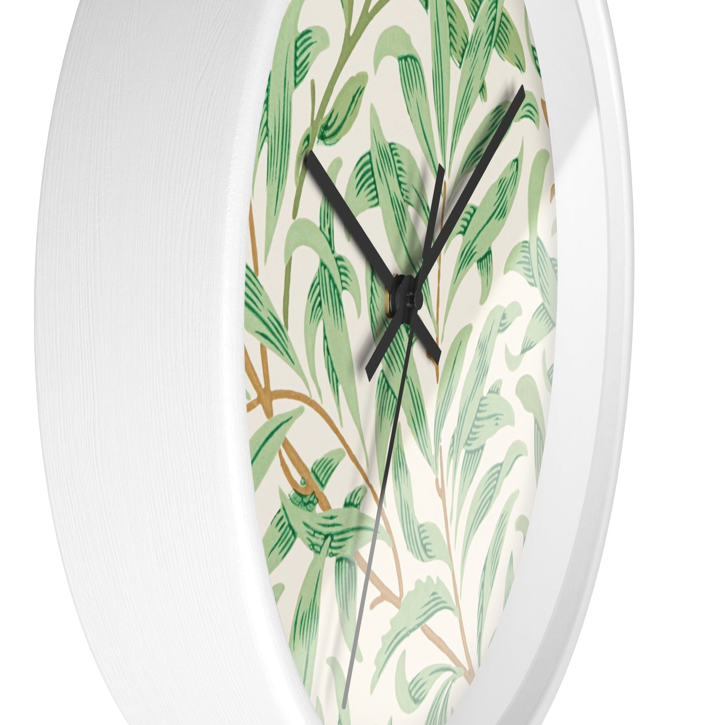 Willow Boughs Wall Clock - Select from Black, White or Natural Wood Frame