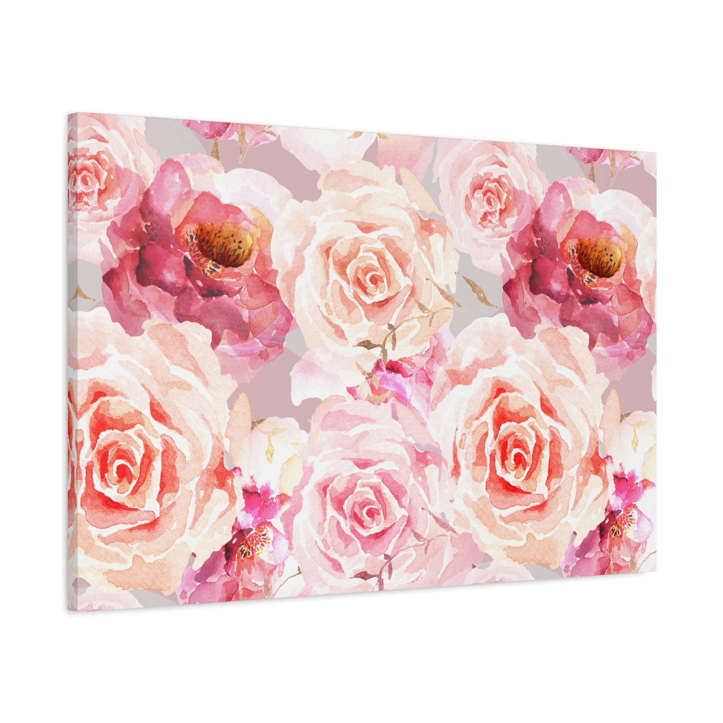Bohemian Rose Canvas Wall Art Print - Multiple Sizing Options - Floral Canvas Wall Art, Beautiful Rose Blossom Decor, Home Decoration, Gift for Her, Wedding Present, Art for Living Room