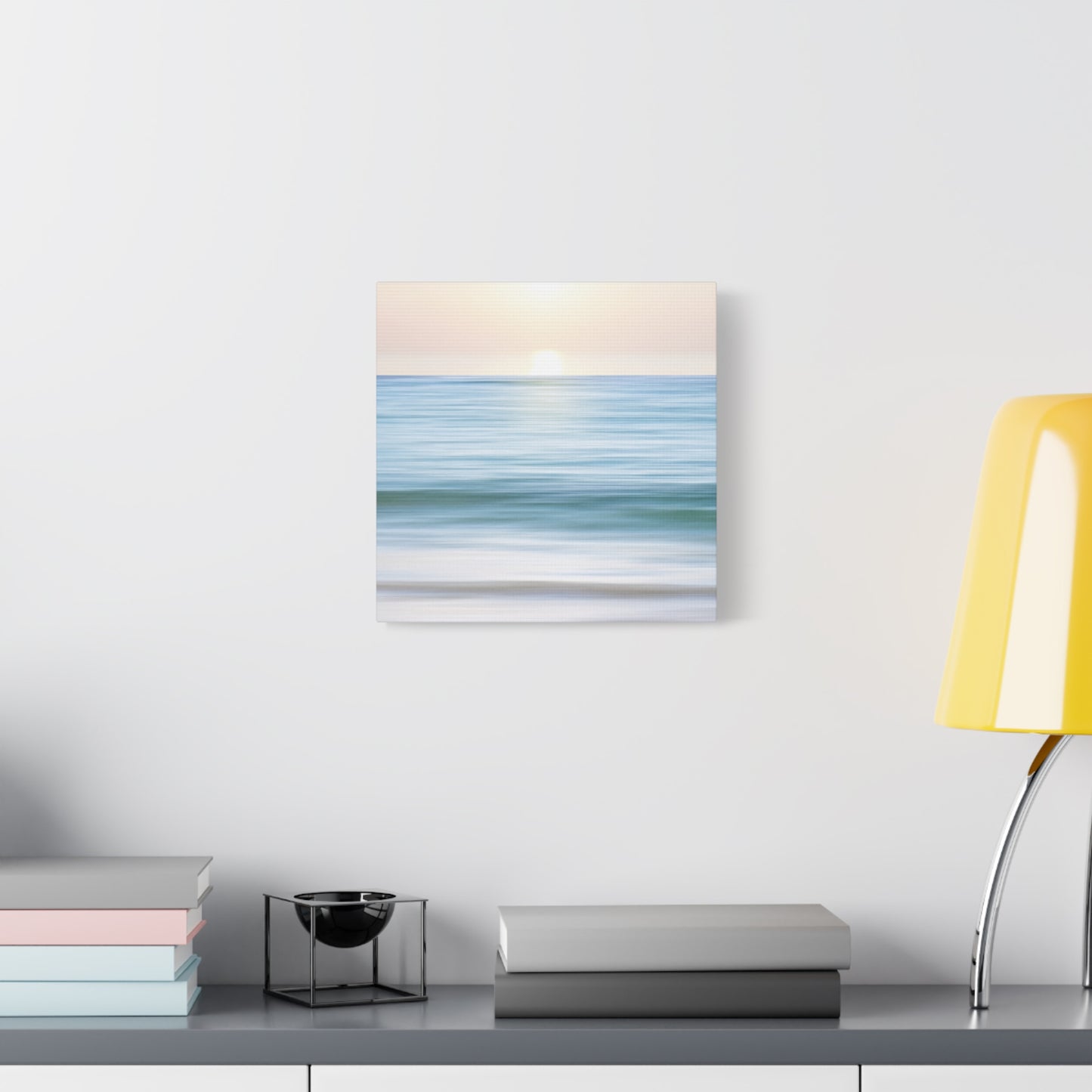 Coastal Cottage Sunset Canvas Art Wall Print - Multiple Sizing Options- Serene Ocean Canvas Wall Art, Coastal Decor, Beach House Wall Art, Living Room Decor, Gift for Ocean Lovers