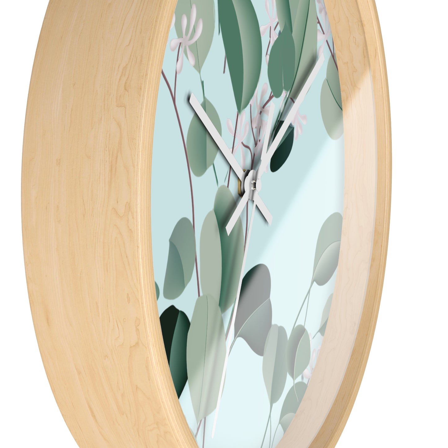 Spa Day Wall Clock - Select from Black, White or Natural Wood Color