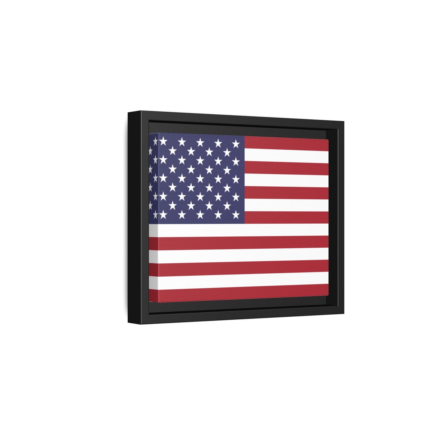 American Flag Framed Canvas Wall Art, Multiple Sizing Options with 1.25" depth - Patriotic Home Decor, USA Flag Artwork, Independence Day Decoration, Gift for Veterans