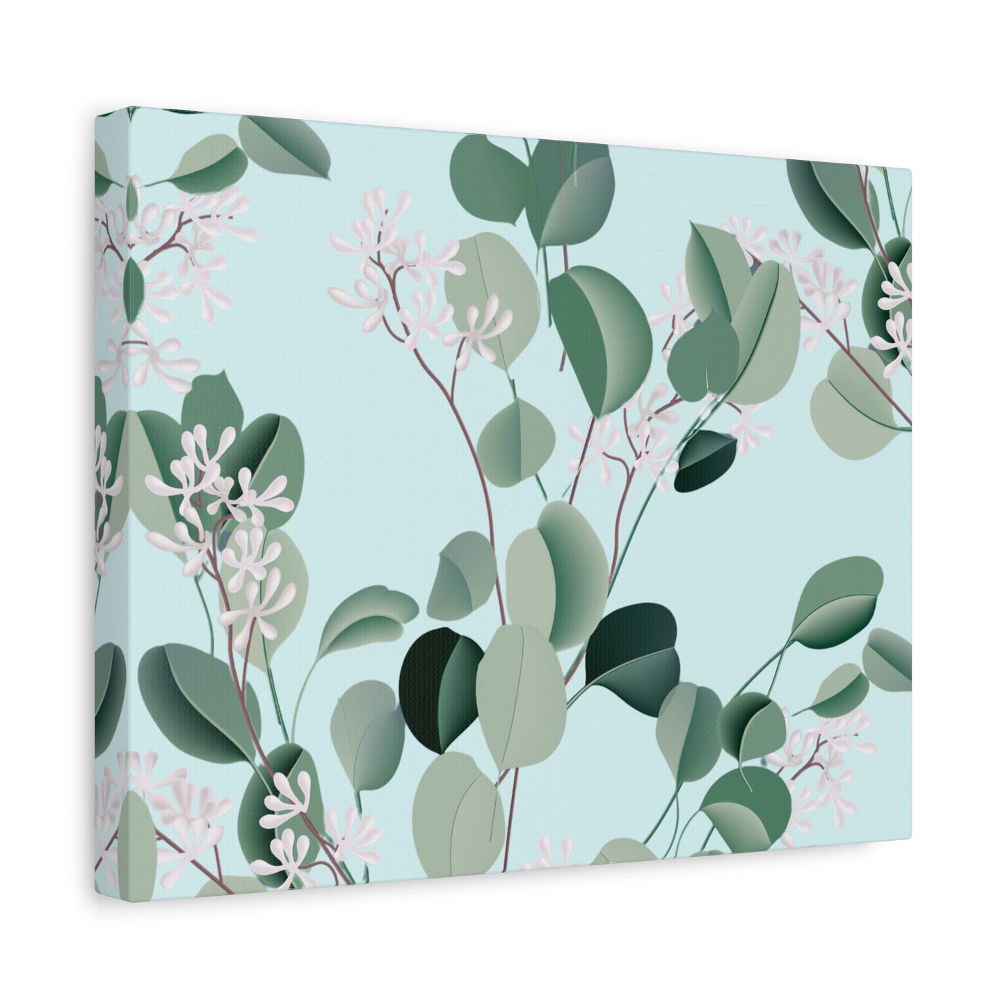 Spa Day Canvas Art Print - Multiple Sizing Options, Eucalyptus Botanical Canvas Wall Art, Nature-Inspired Artwork, Spring Decoration