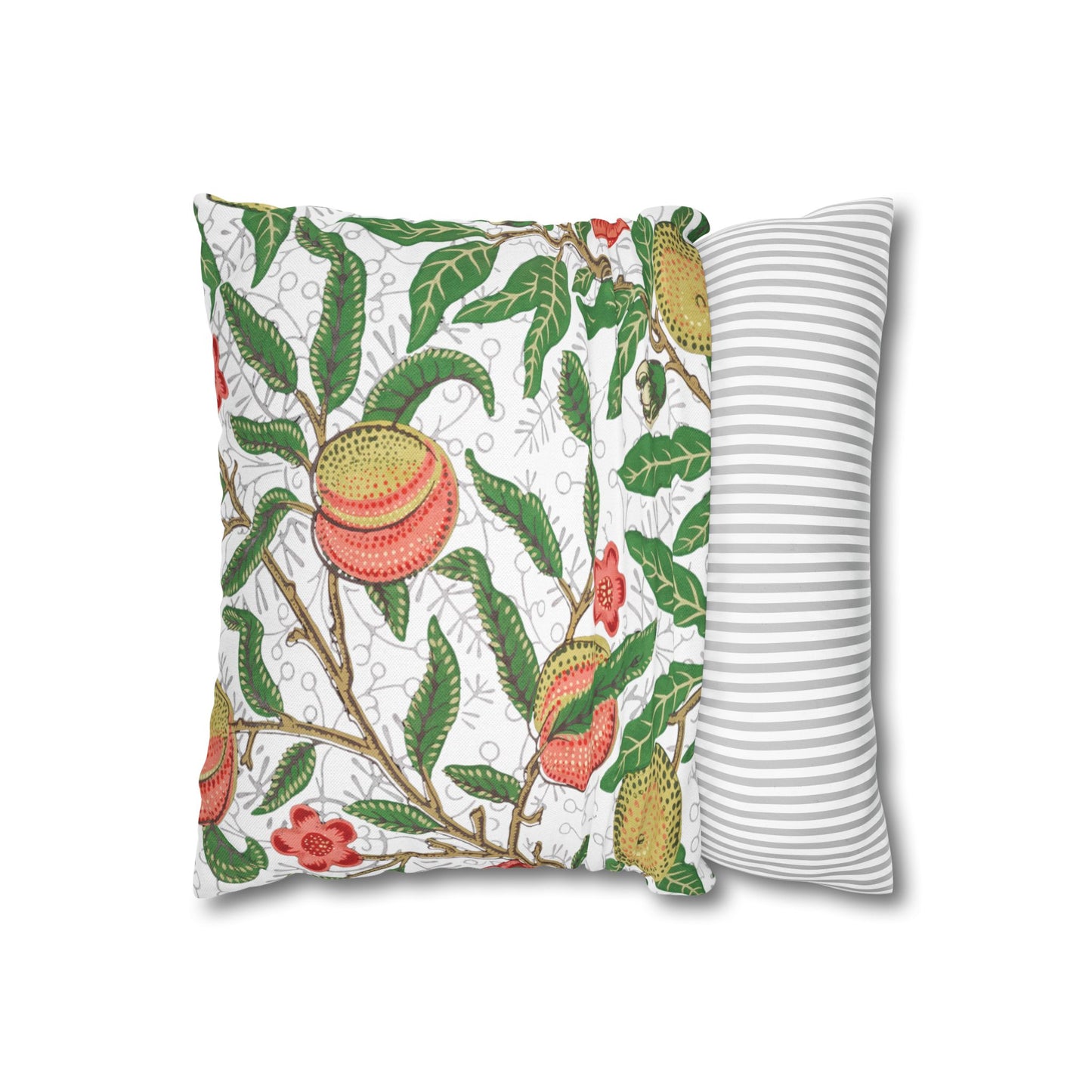 Lemon Verbena Printed Square Pillow Cover (No Insert) - Multiple Sizes (14"x14", 16"x16", 18"x18", 20"x20"), Includes zipper closure