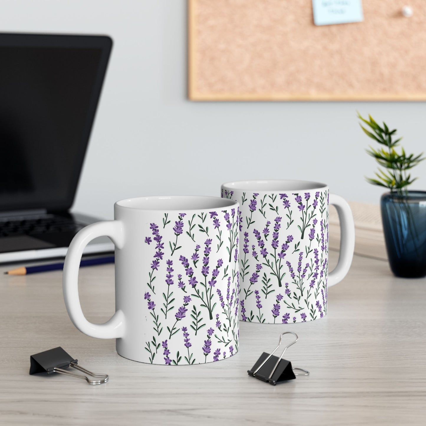 Lavender Ceramic Mug - 11 oz. & 15 oz. options